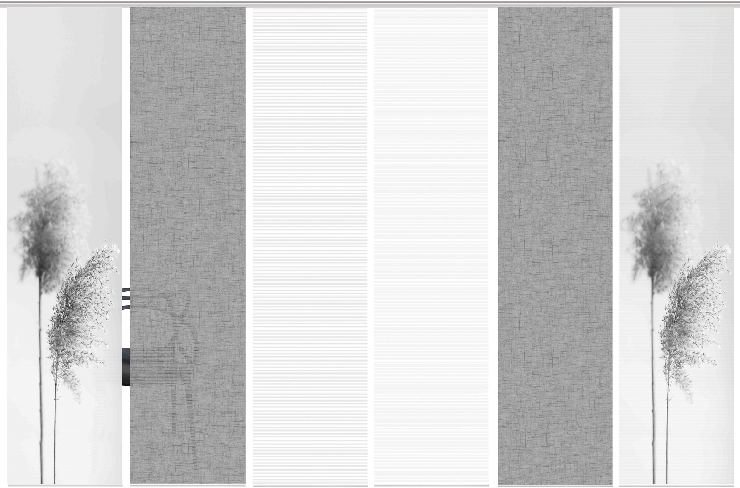 Vision S Schiebegardine »IRLOS 6er SET« Paneelwagen 6 Stk. tlg. Schiebevorhang Digidruck 6er Set IRLOS