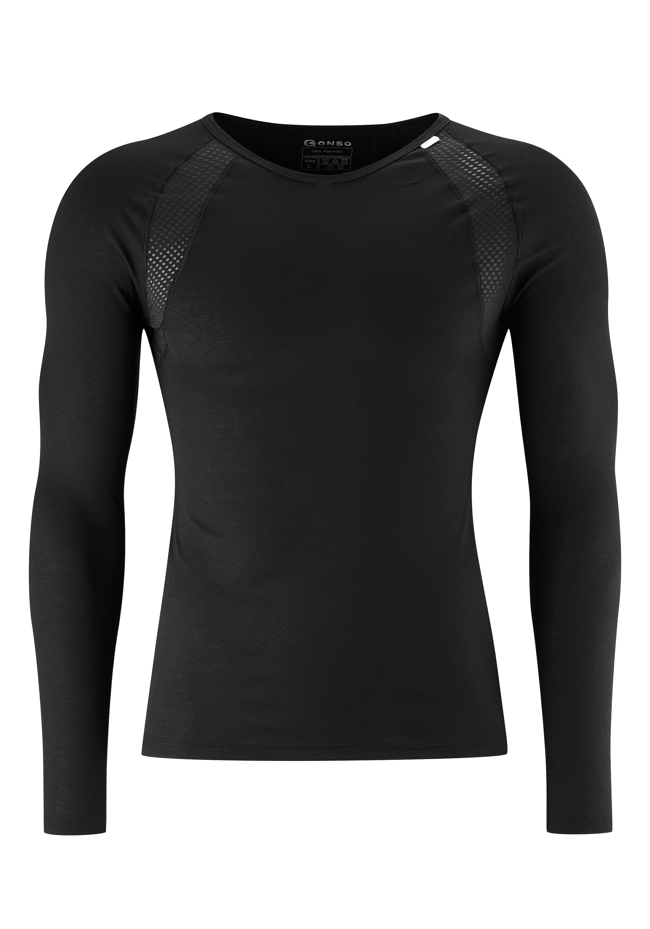 Gonso Funktionsshirt "Base Shirt Longsleeve Therm M", Herren Unterhemd langarm, Radunterhemd