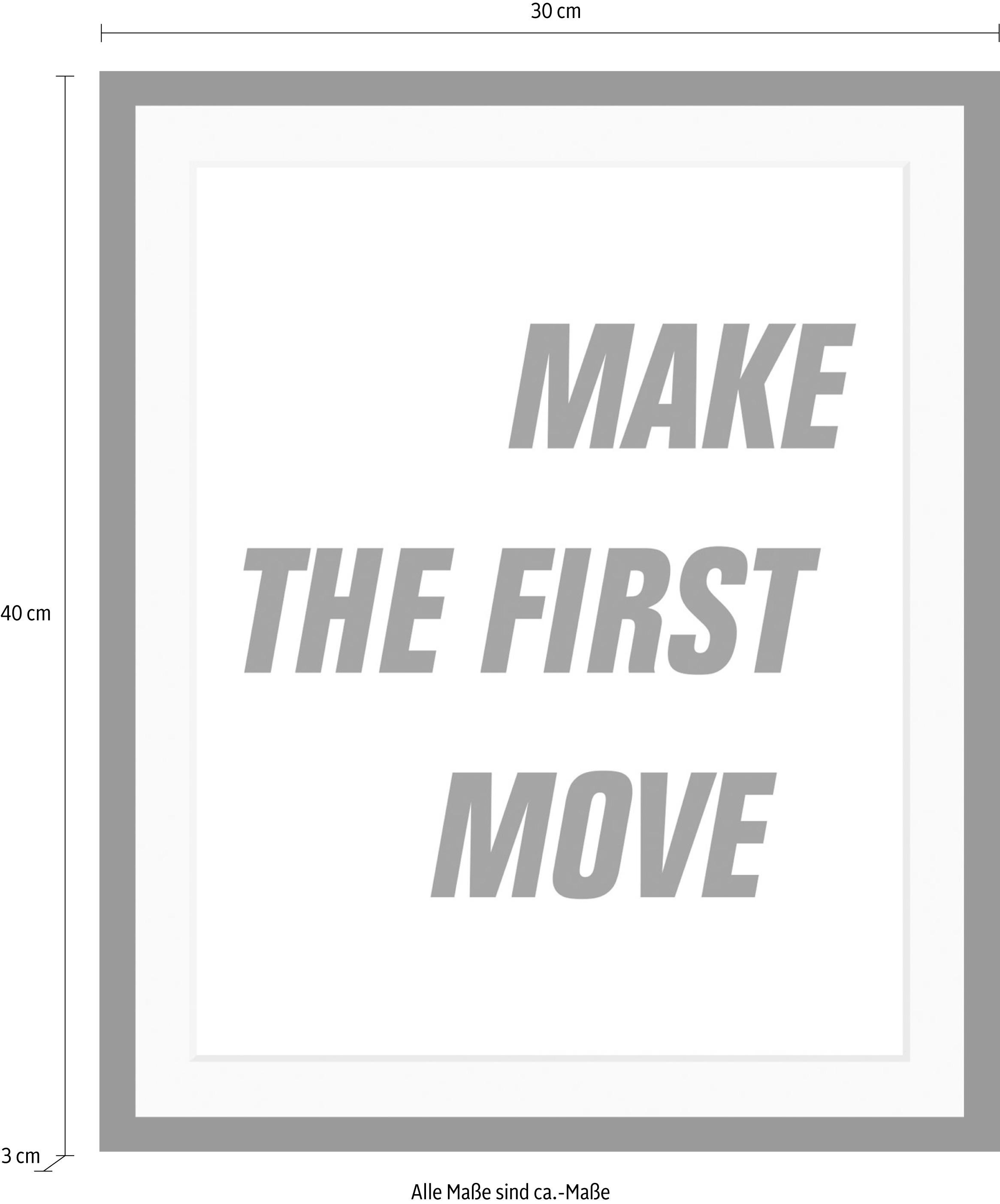 queence Bild »First Move«, in 3 Größen, gerahmt
