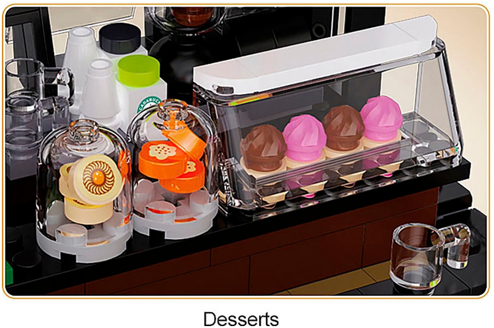 Jamara Konstruktions-Spielset »CaDA, Bricks, Coffee House (402884)« mit LED Licht