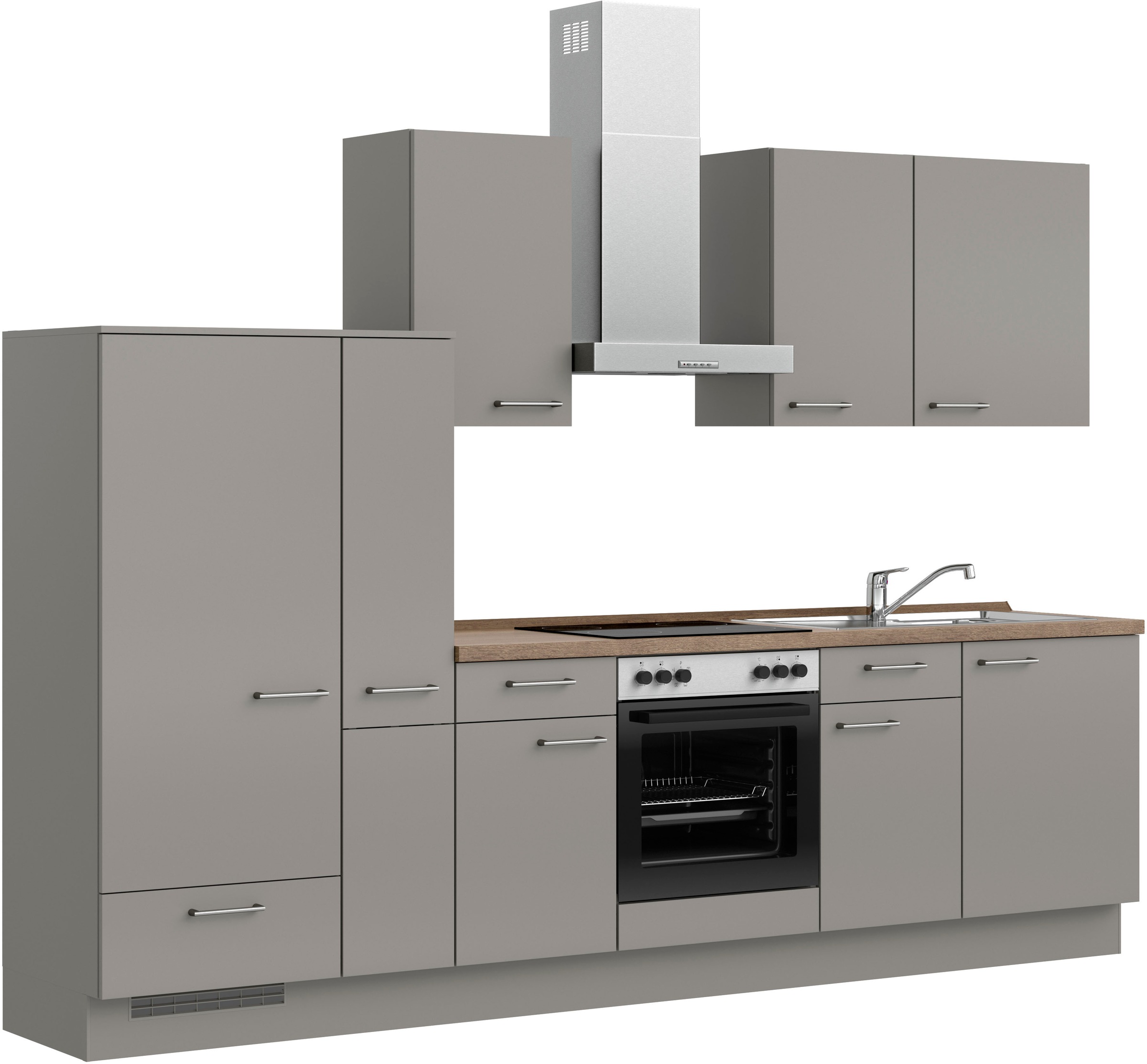 nobilia Küchenzeile ""Laser I", Ausrichtung wählbar, Breite 300 cm" vormont günstig online kaufen