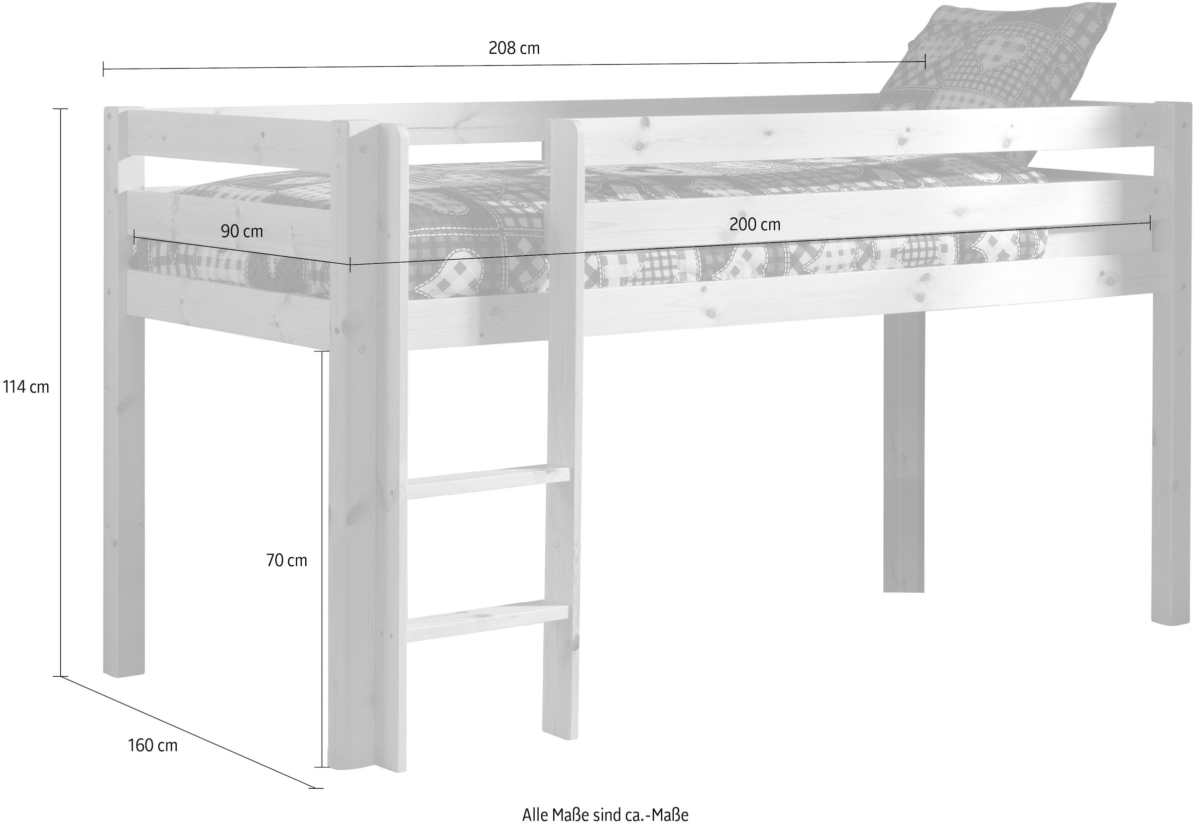 Vipack Hochbett »Pino« Made in Europe, 