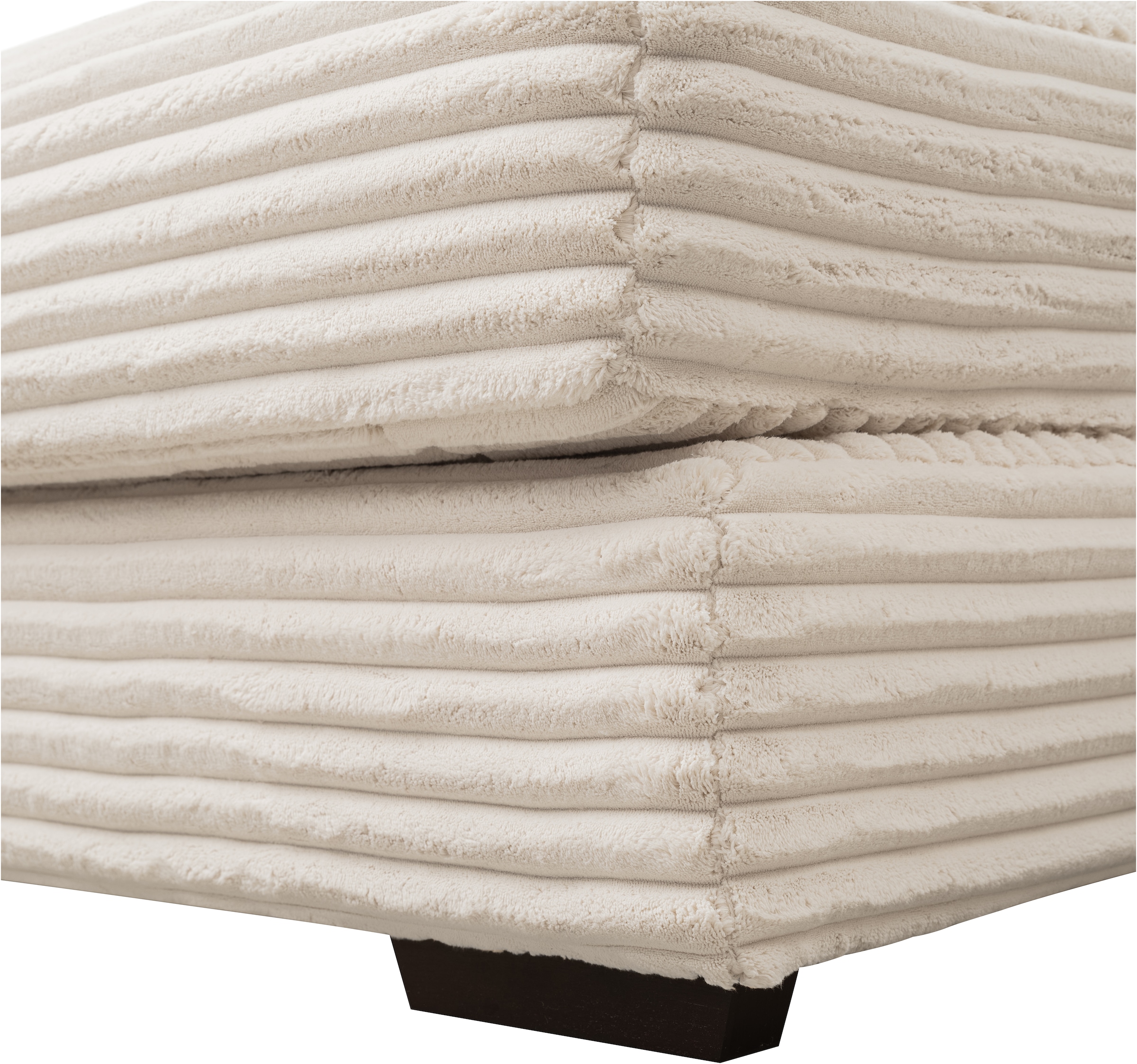 WERK2 Ecksofa »Eden modern und zeitlos, geschmackvolles Sofa, Breite 286cm, L-Form«, Design Ecksofa in Cord mit besonders weichem Sitzkomfort