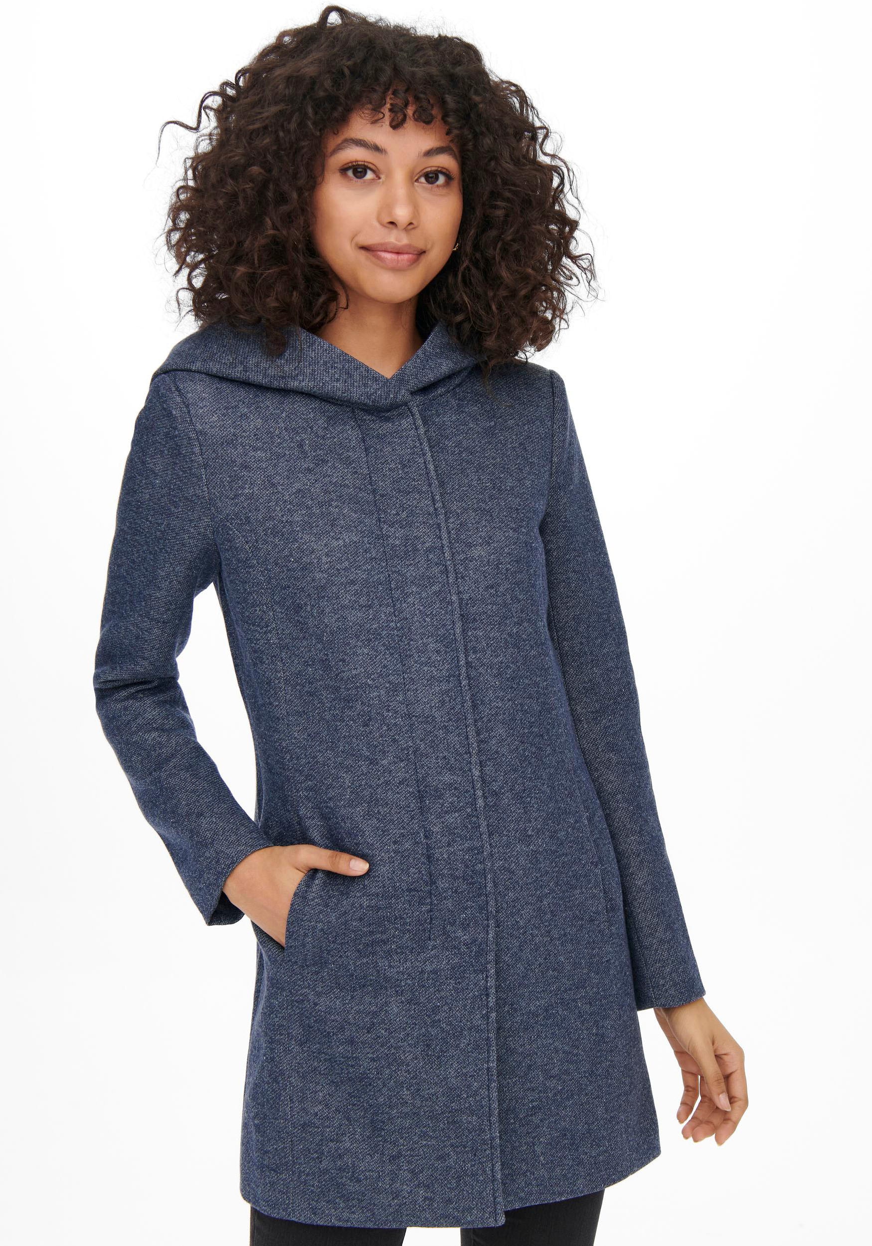 ONLY Kurzmantel "ONLSEDONA LIGHT COAT OTW NOOS", verdeckte Knopfleiste