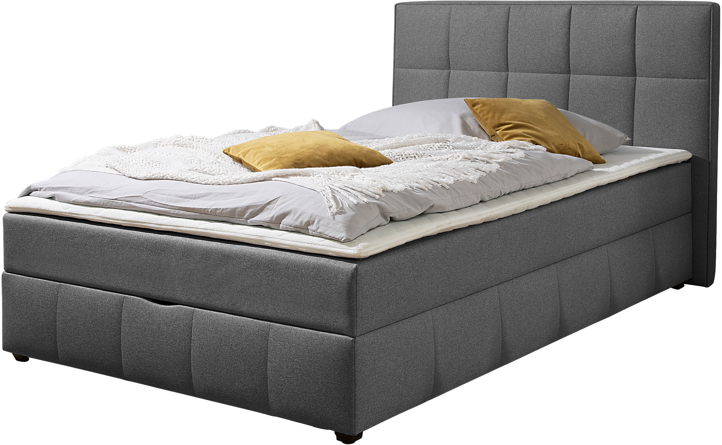 Home affaire Boxbett "Niemes inkl. Bettkasten und Topper, auch in Überlänge erhältlich" Boxbett mit Bettkasten, inkl. Topper