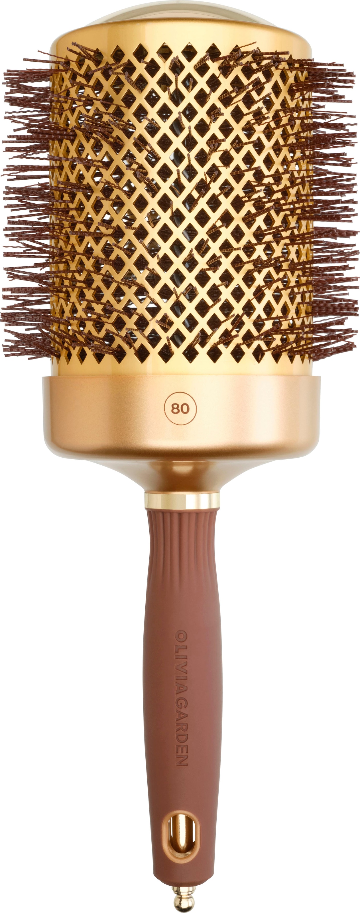 OLIVIA GARDEN Rundbürste »EXPERT BLOWOUT SHINE Wavy Bristles Gold&Brown«