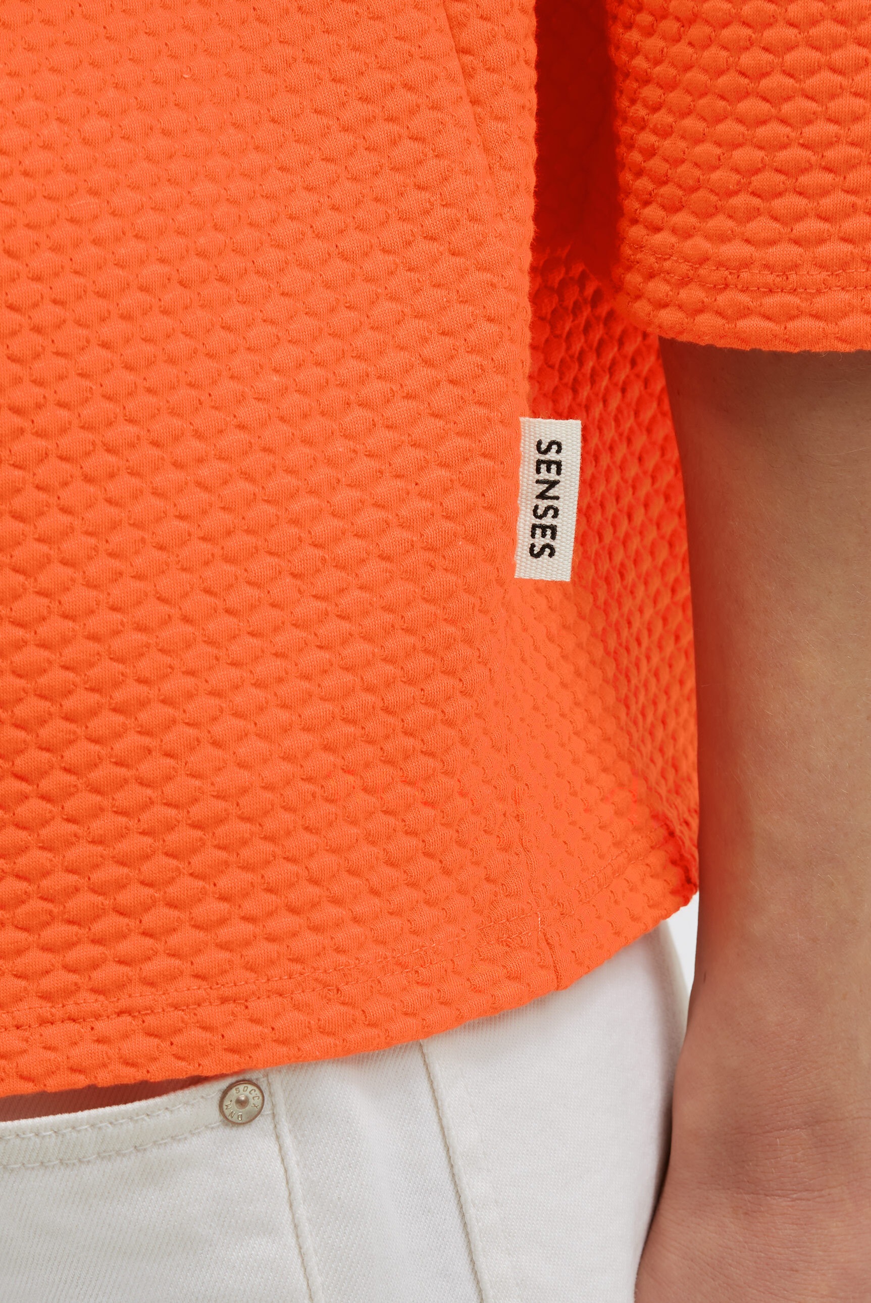 SENSES.THE LABEL Rundhalsshirt mit Baumwolle