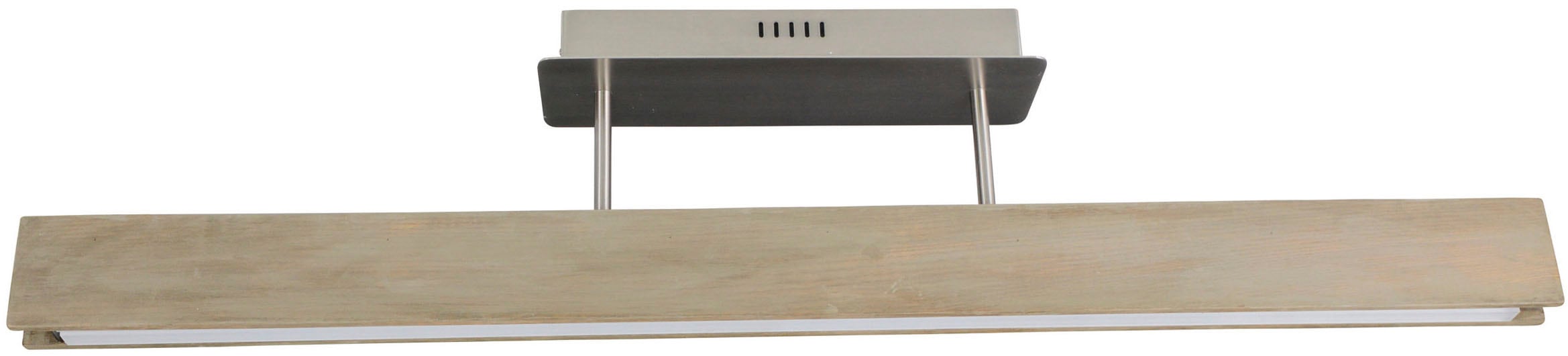 näve LED Deckenleuchte »Straight« LED-Modul 1 Stk. Warmweiß dimmbar mit Wanddimmer, Holzkorpus aus Esche, L: 97,5cm, LED warmweiß