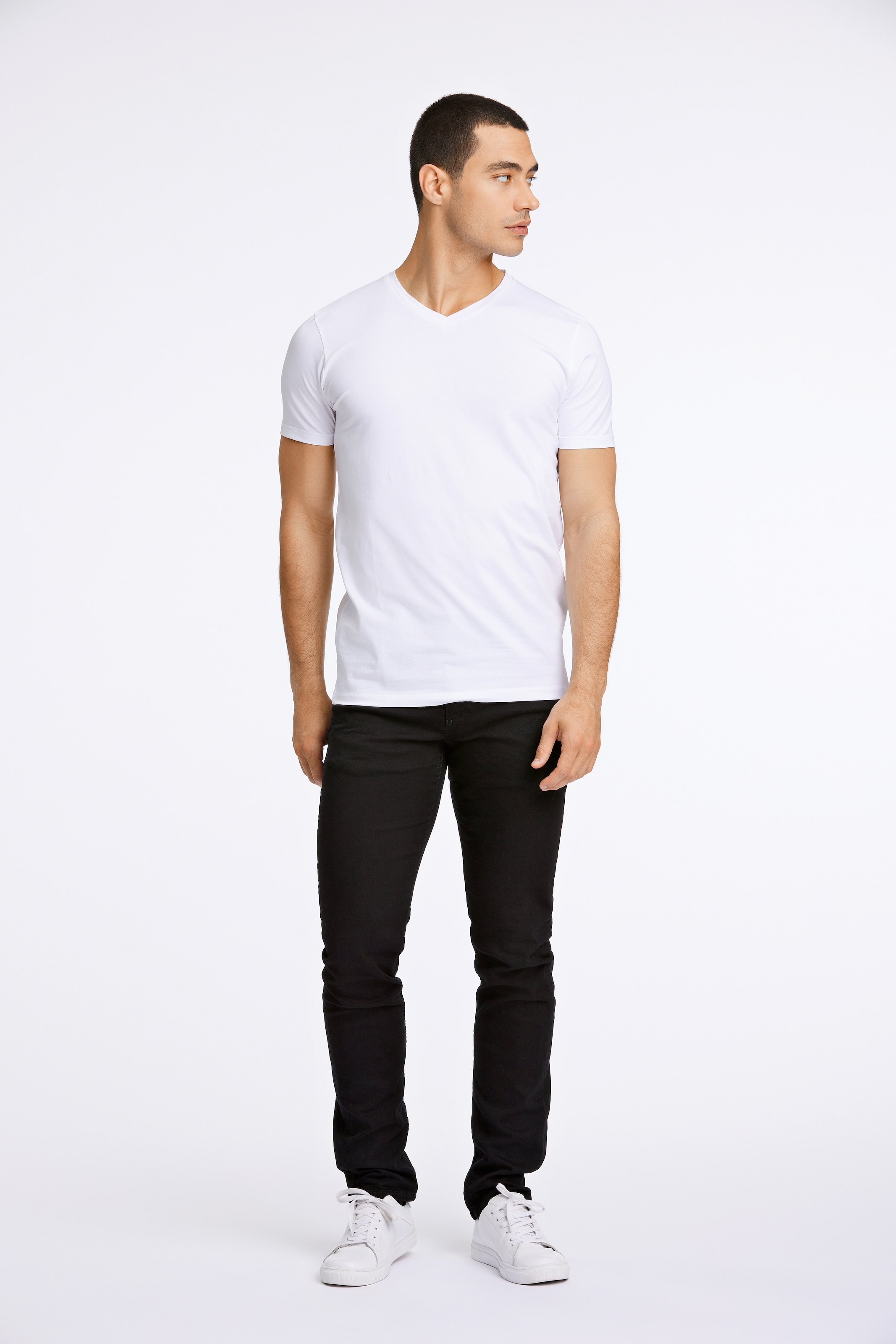 LINDBERGH T-Shirt, mit V-Ausschnitt