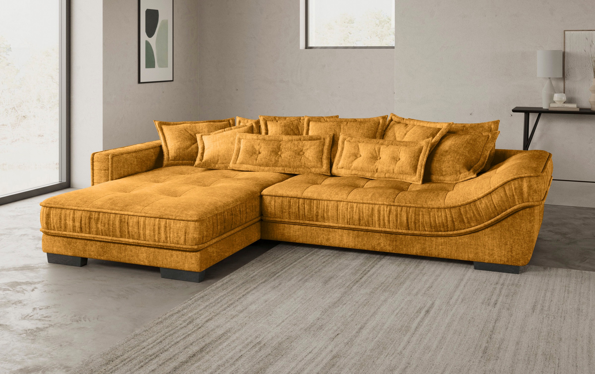 Mr. Couch Ecksofa »Diwan II DuraFlex L-Form«, DuraFlex-Kaltschaumpolsterung, bis 140 kg, 4 Bezugsqualitäten