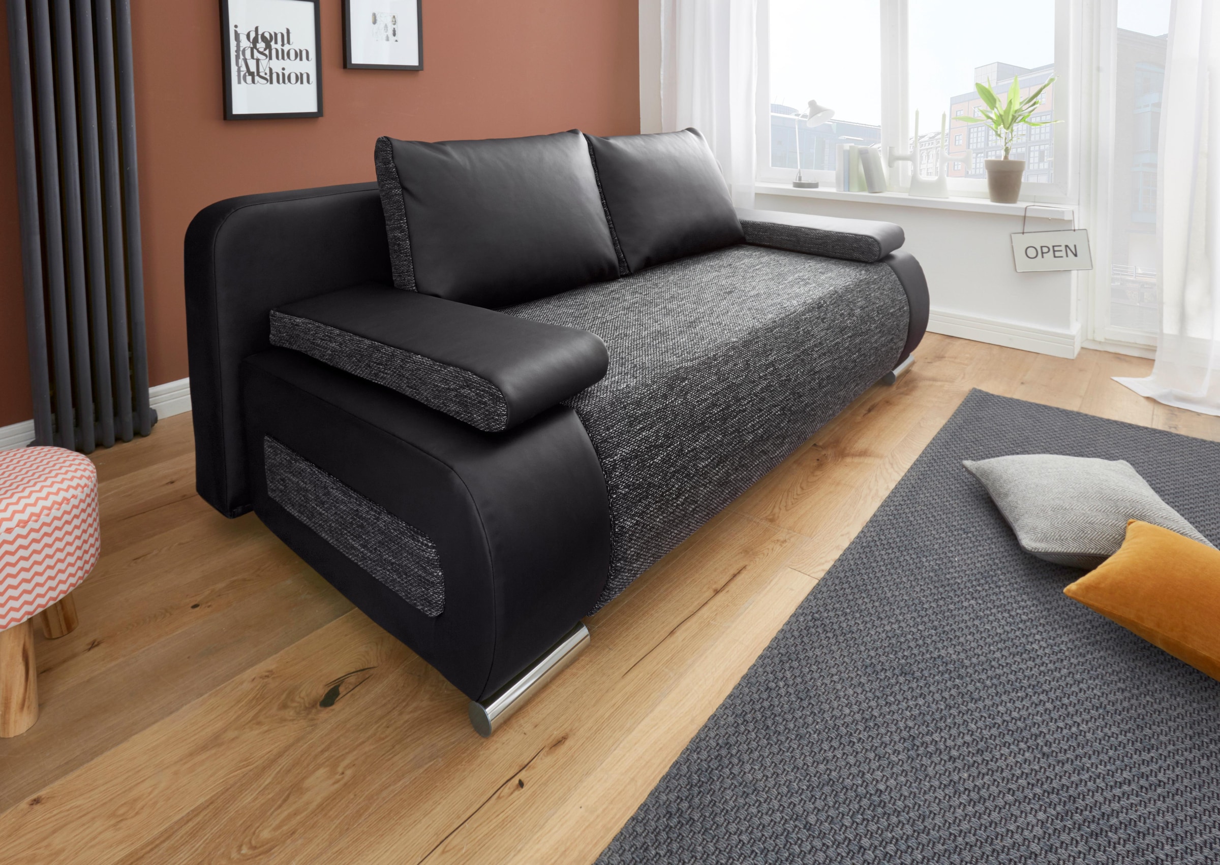 COLLECTION AB Schlafsofa Moritz, mit Bettfunktion und Bettkasten