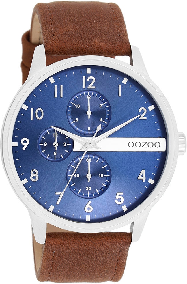 OOZOO Quarzuhr Armbanduhr Herrenuhr Mineralg...