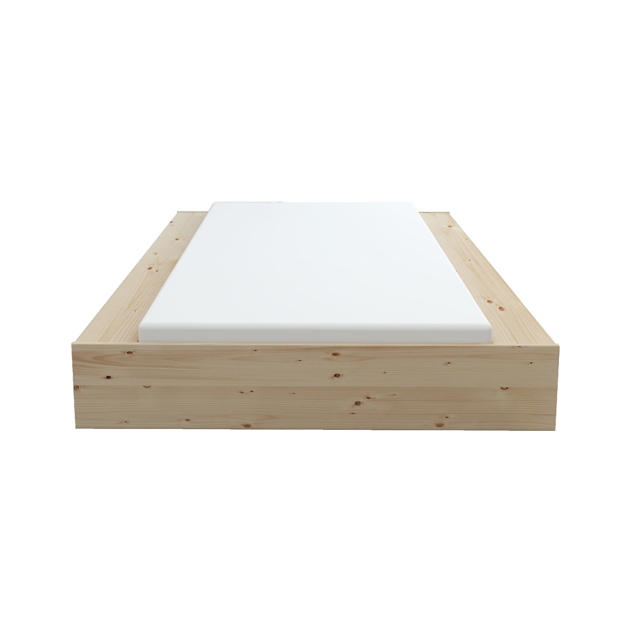 Home affaire Stauraumbett »Erno, Massivholzbett, Futonbett, 275KG belastbar«, (Breite/ Belastbarkeit: 120cm/275 KG, 180cm/275 KG), mit Lattenrost, Massivholz, FSC® zertifiziert, viel Stauraum + Ablagen