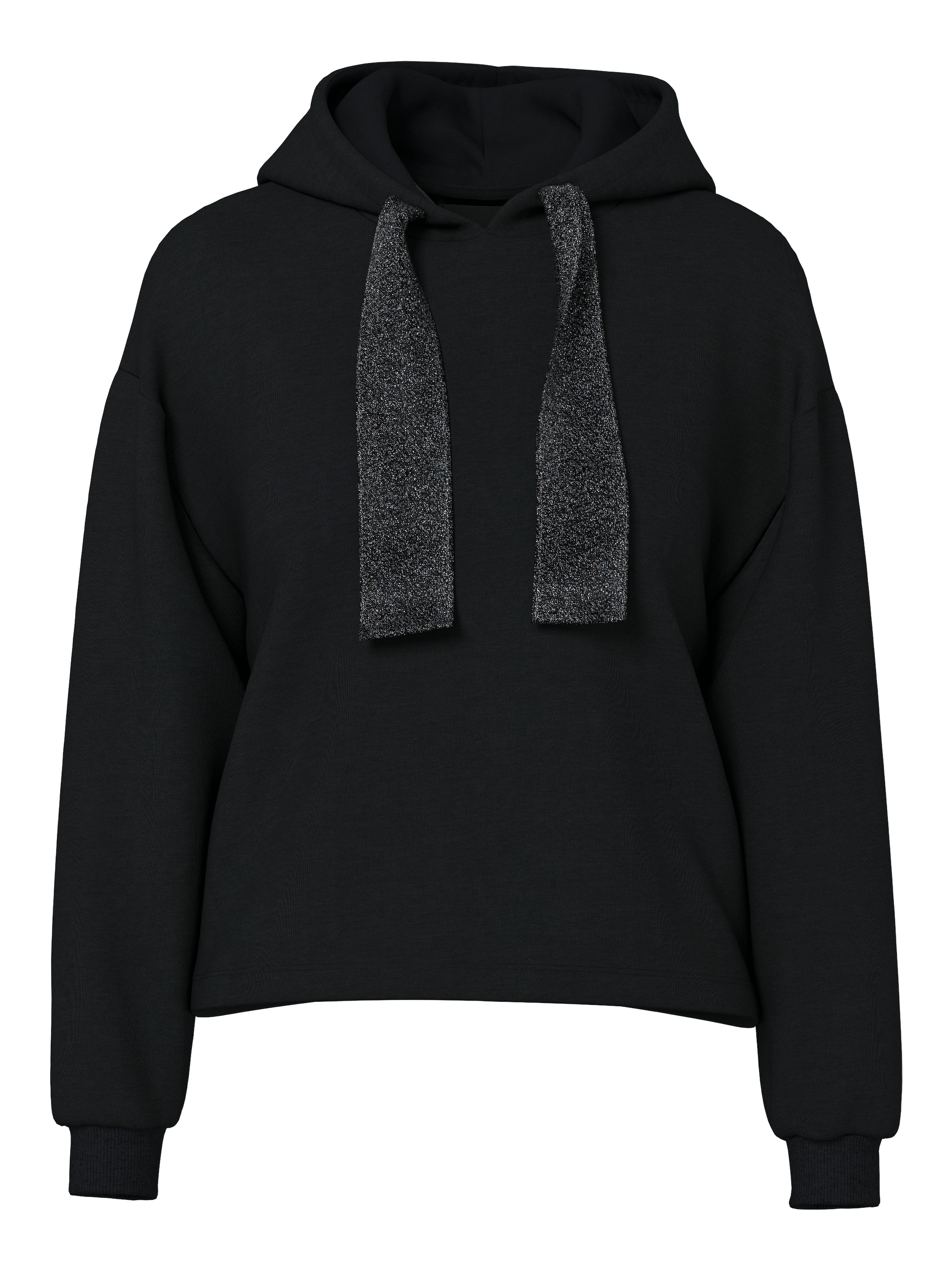 pieces Kapuzensweatshirt "PCCHILLI LS GLITTER HOODIE NOOS BC", mit Kordelzu günstig online kaufen