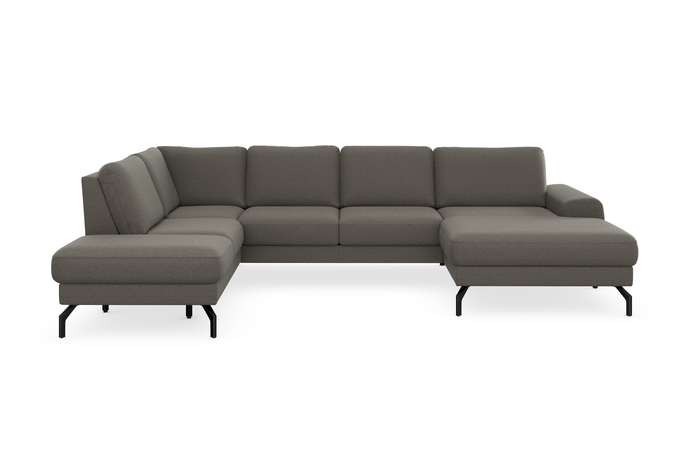 sit&more Wohnlandschaft »Cinturo U-Form« inklusive Sitztiefenverstellung und Federkern, Sitzhöhe 48 cm