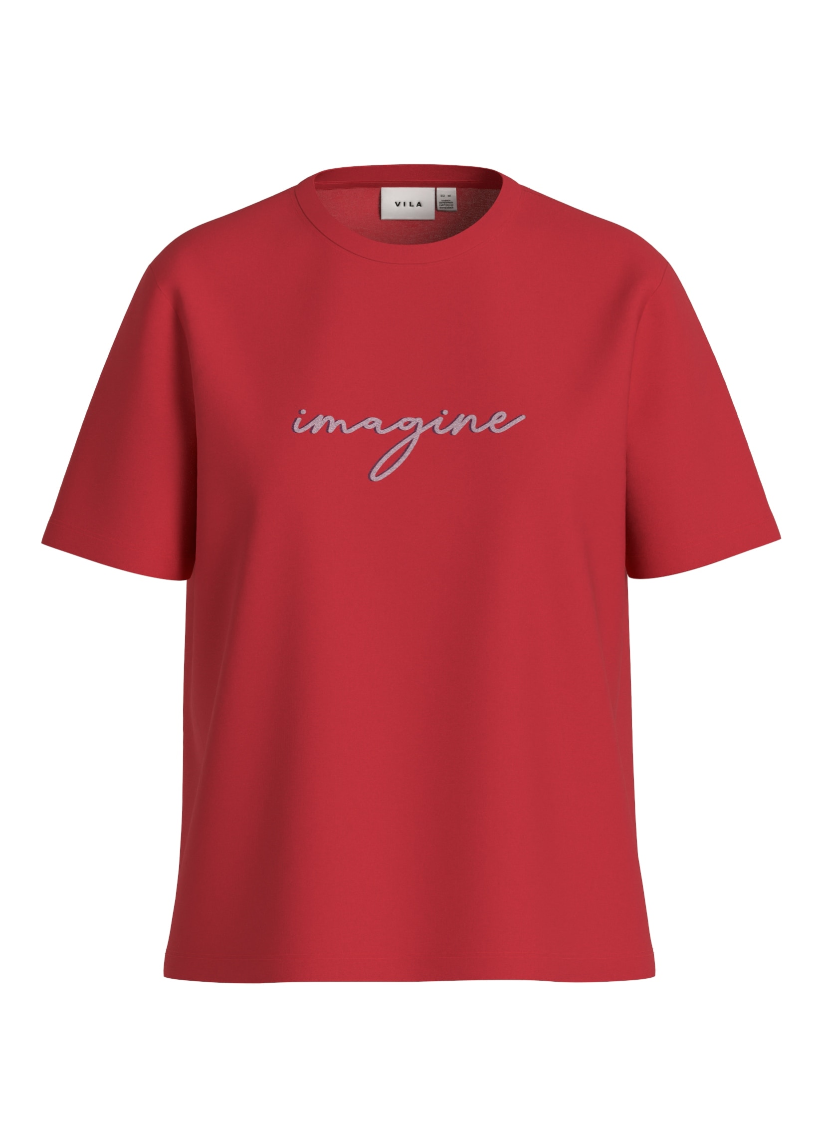 Vila Kurzarmshirt "VISYBIL IMAGINE O-NECK S/S TOP/PB/LC" günstig online kaufen