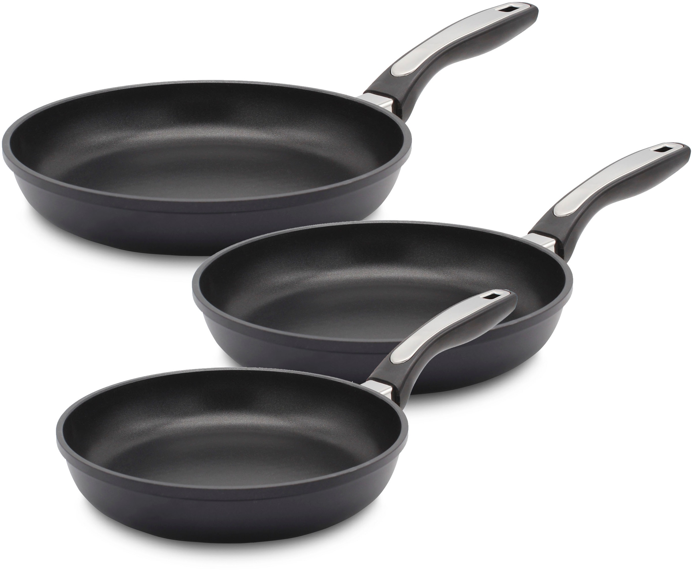 Krüger Pfannen-Set "Delta" Aluminiumguss Set, 3 Stk. tlg. Ø 20/24/28 cm, In günstig online kaufen