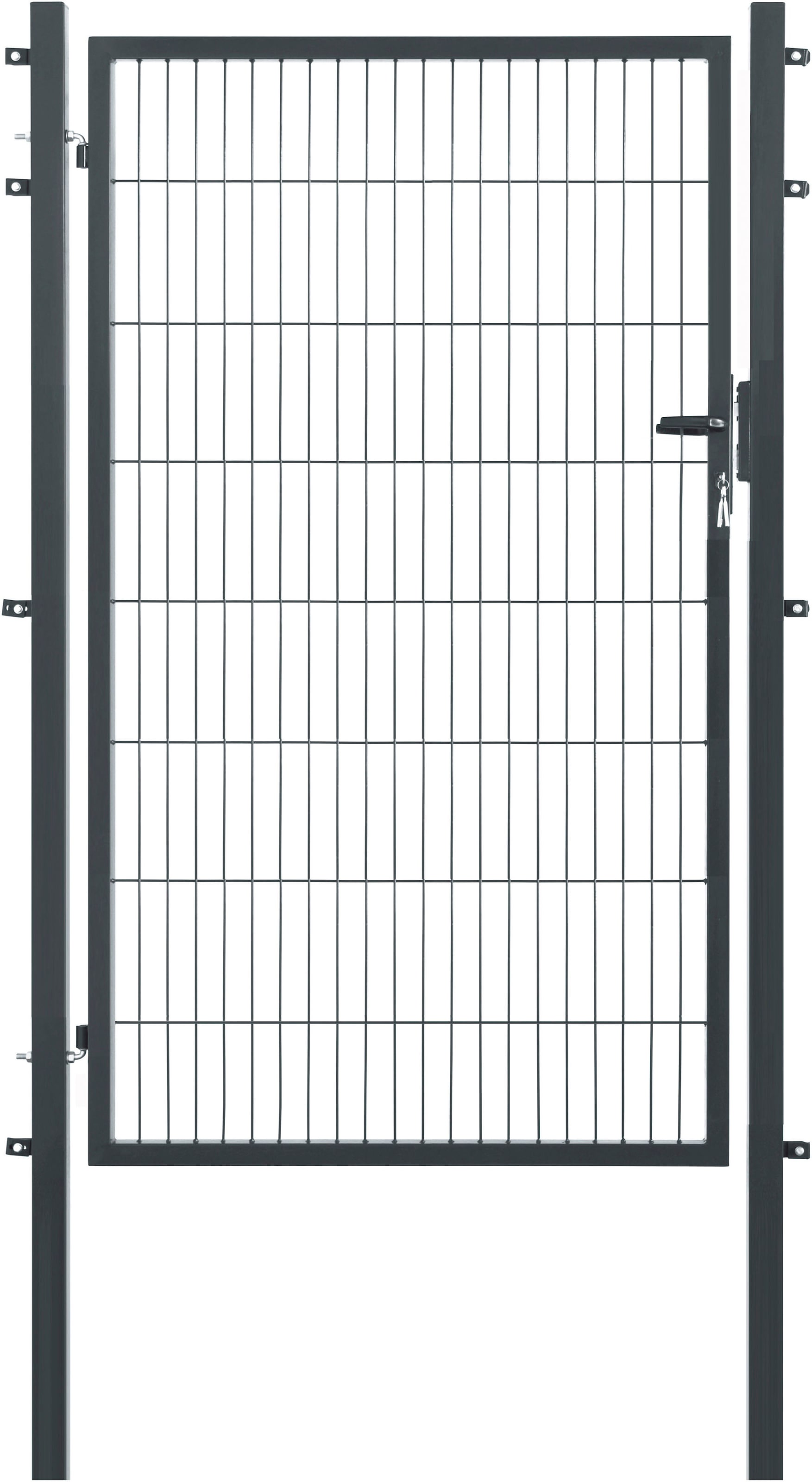 GARDEN N MORE Zauneinzeltür "Einzeltor Premium", (Set), 163 cm hoch, anthrazit