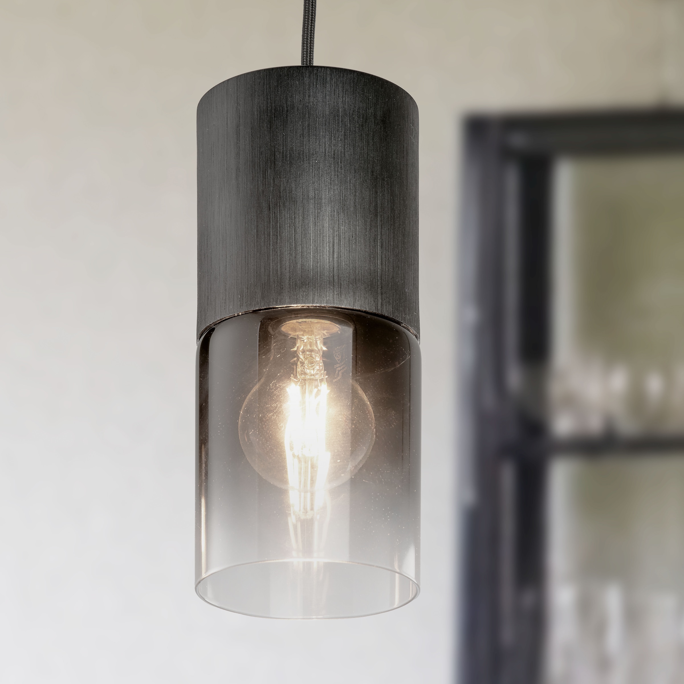 TRIO Leuchten Pendelleuchte »ROBIN« E27 1 Stk. Hängelampe 4-flammig, höhenverstellbar, Glasschirme Ø 10 cm, Esszimmer