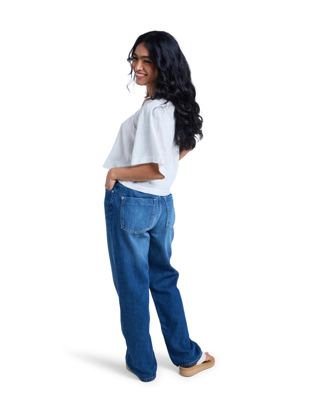 Roxy Relax-fit-Jeans "London Aqua Mirage" günstig online kaufen