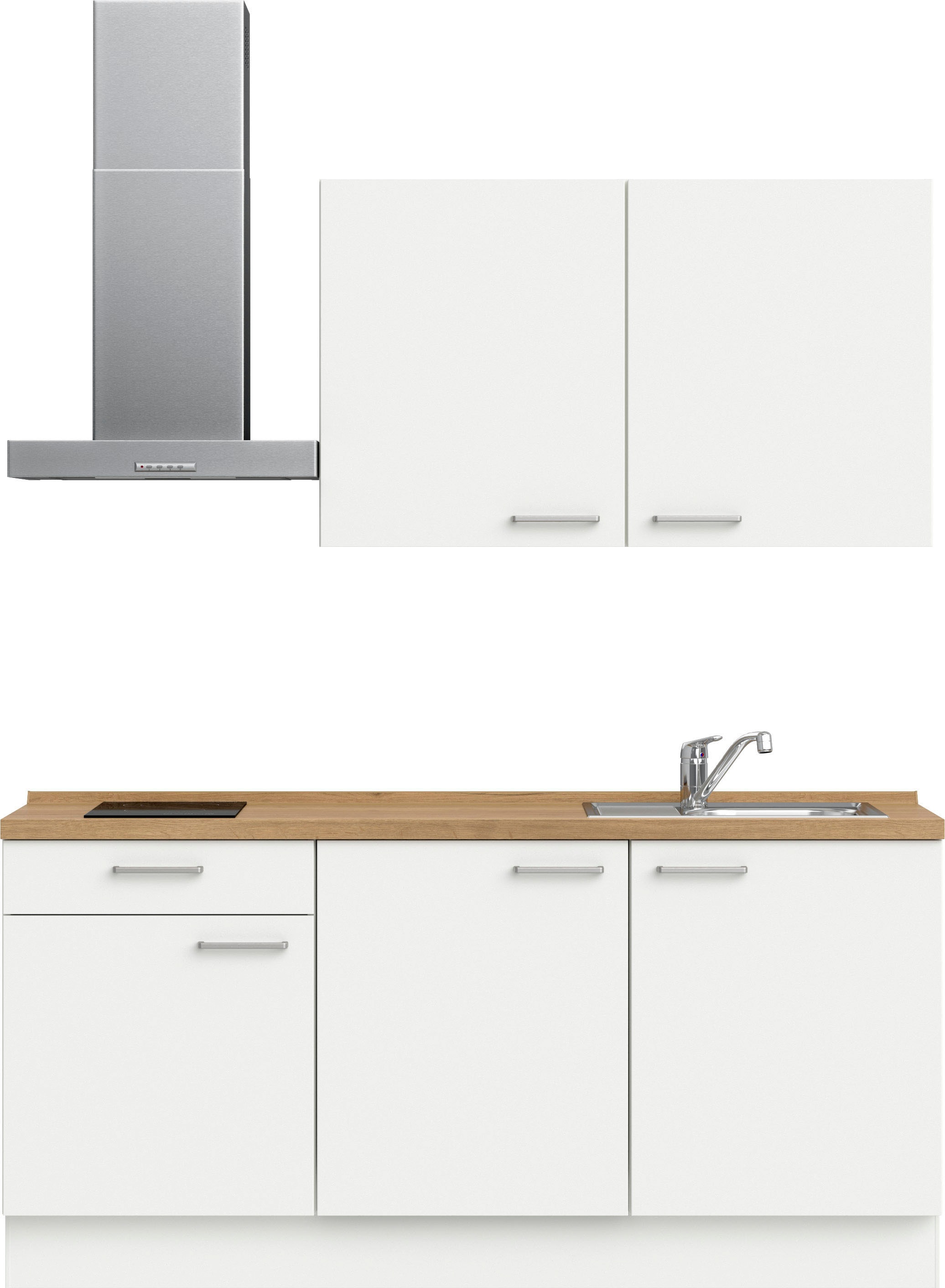 nobilia ""Touch I", NEU: individuell anpassbar mit gratis Profi-Beratung" vormontiert, Breite 180 cm, Ausrichtung wählbar, wahlw. mit E-Geräten