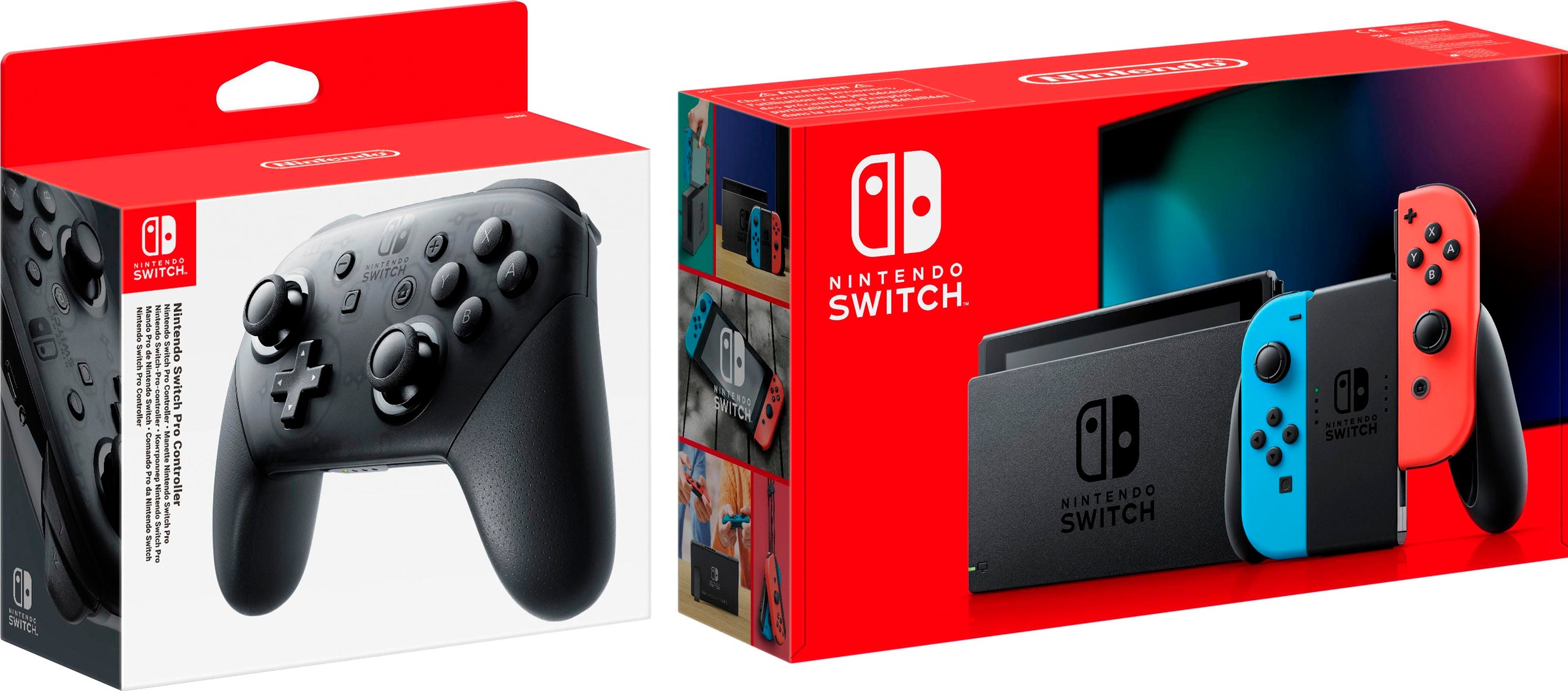 Nintendo Switch Konsolen-Set, inkl. Pro Controller