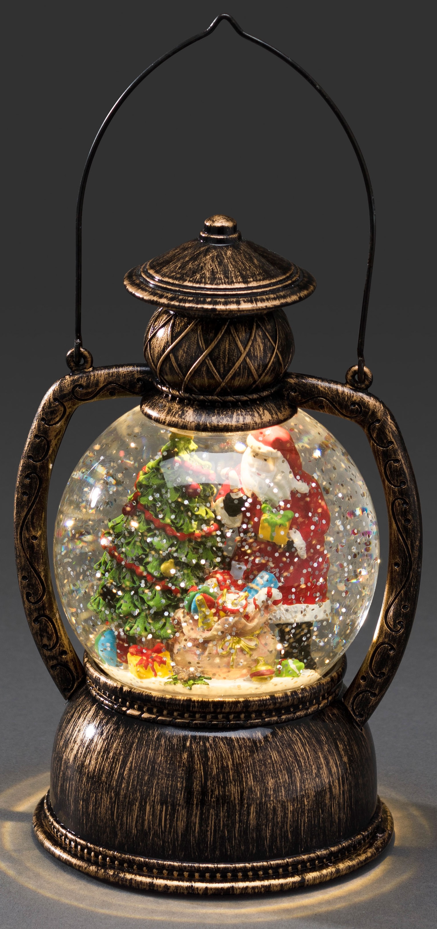 KONSTSMIDE LED Dekolicht »Weihnachtsdeko«, 1 flammig-flammig, LED  Kugellaterne Weihnachtsmann, wassergefüllt, batteriebetrieben | BAUR | Leuchtfiguren