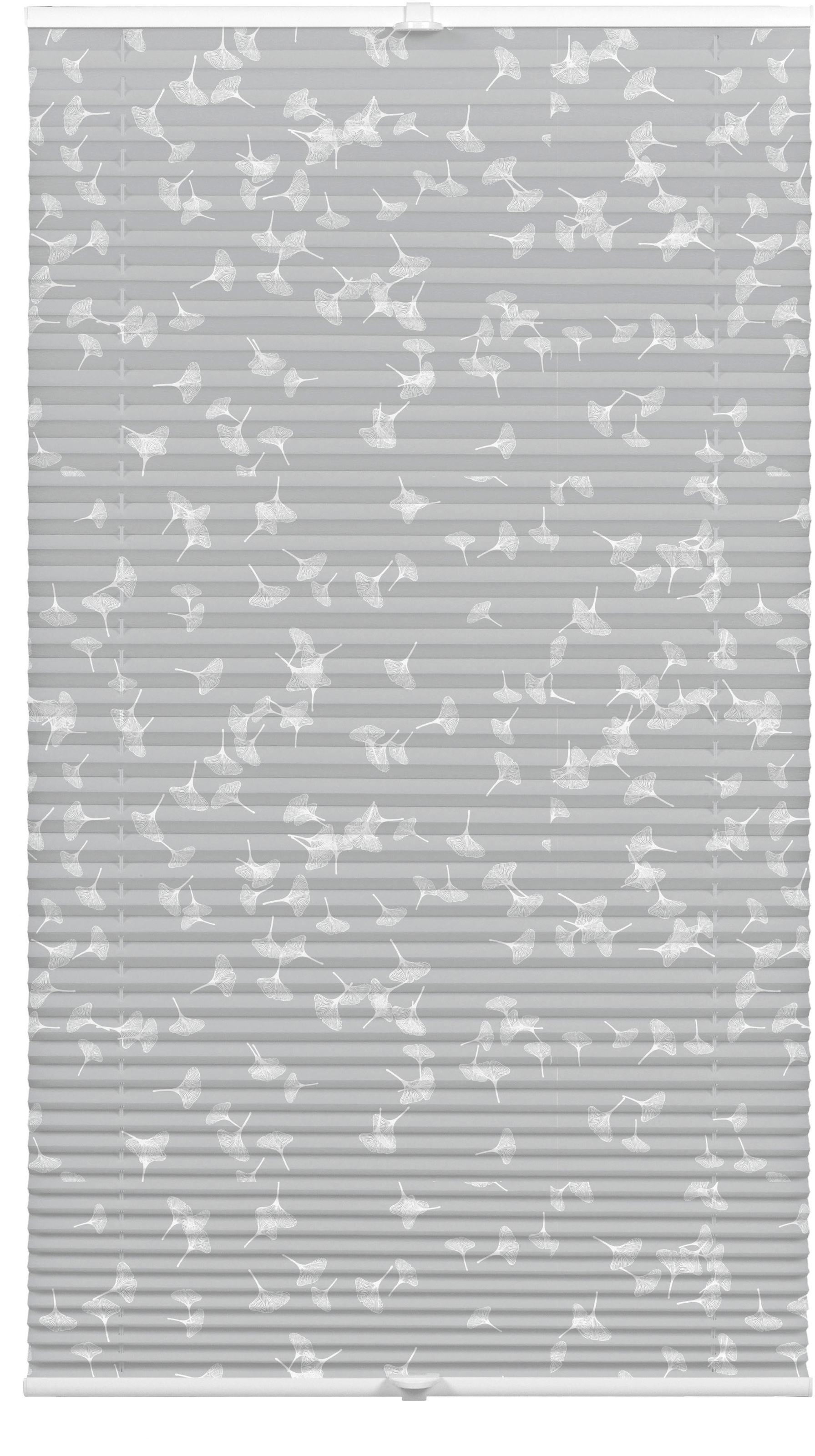 GARDINIA Plissee "Dekor Ginkgo Oesyter Mushroom" blickdicht ohne Bohren ver günstig online kaufen