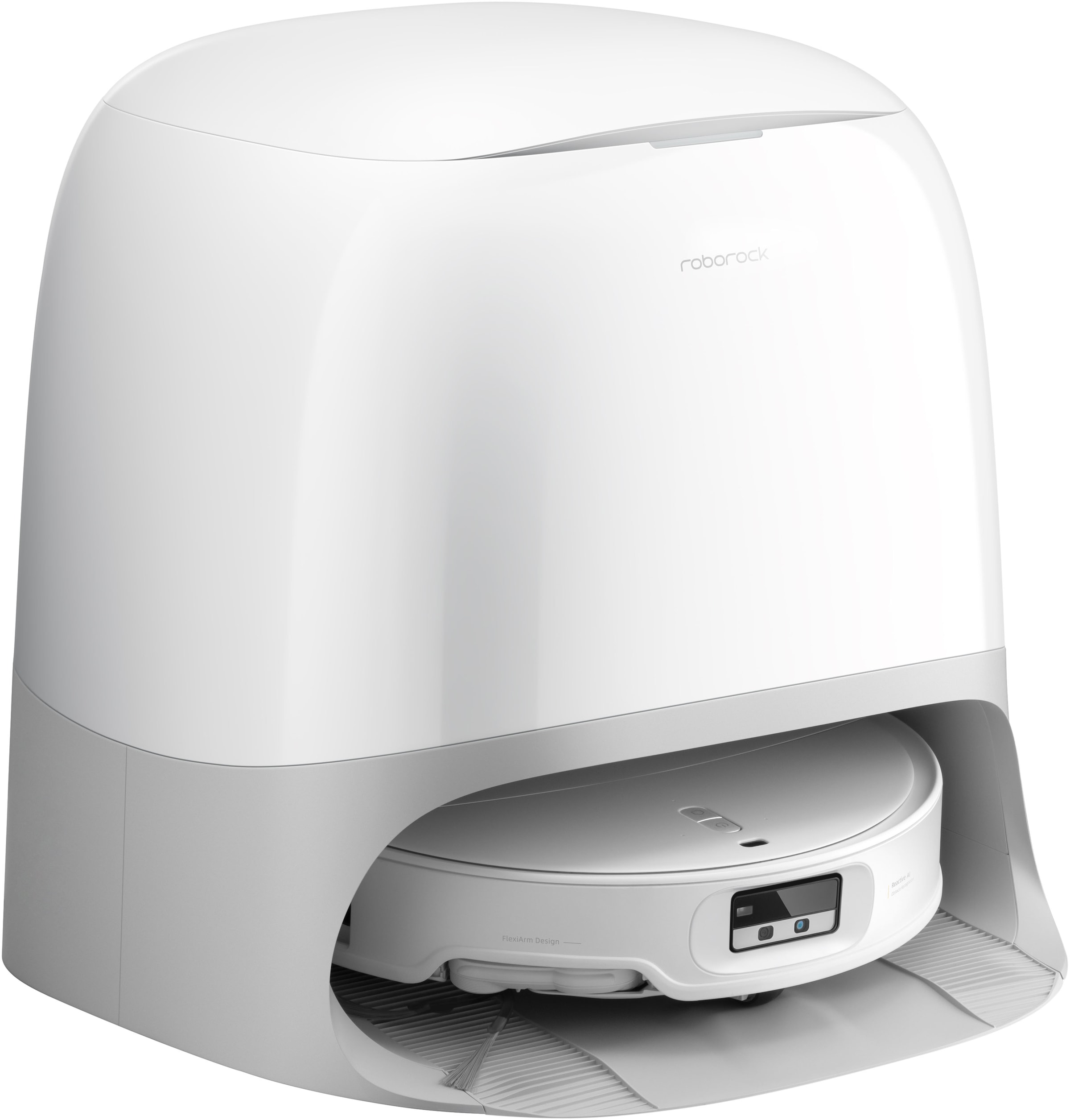 Roborock Nass-Trocken-Saugroboter »Qrevo Curv 2 Pro mit Wischfunktion« FlexiArm Design Seitenbürste, DuoDivide Bürste, autom. Moppreinigung.