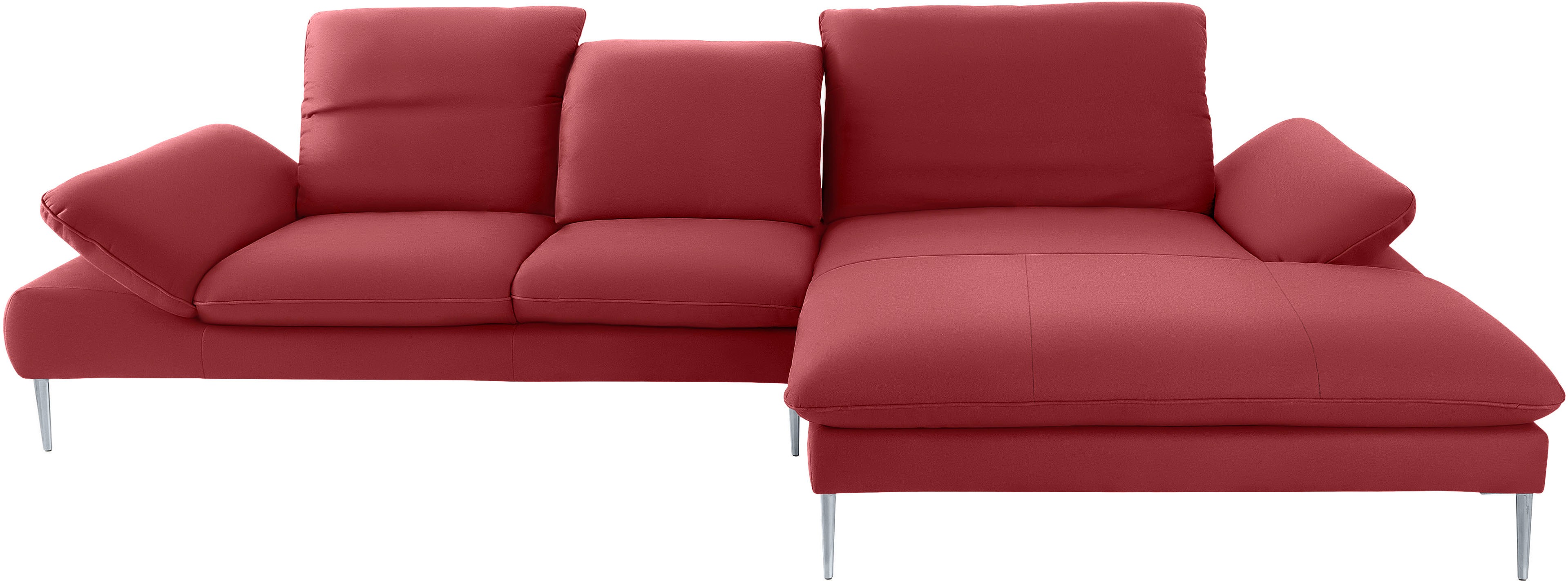 Thumbnail - W.SCHILLIG Ecksofa "enjoy&MORE, Designsofa, bequem, zeitlos und elegant, L-Form", mit Sitztiefenverstellung, Füße silber...