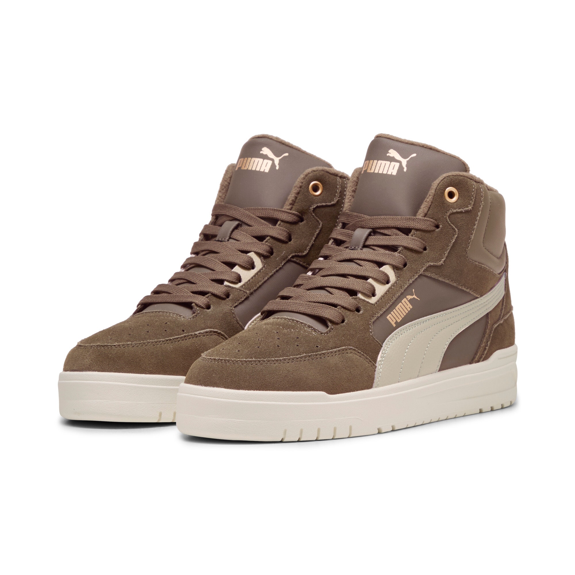 PUMA Sneaker "SHUFFLE DOWNTOWN MID WTR" knöchelhoher Schnitt, mit Schnürverschluss, aus Leder