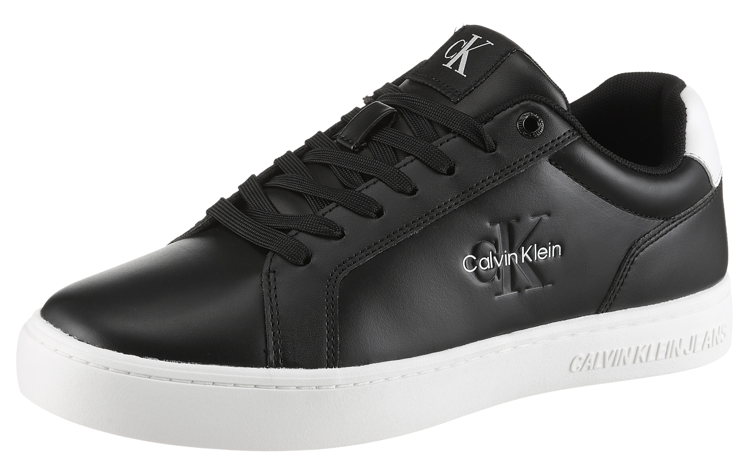 Calvin Klein Jeans Sneaker "CLASSIC CUPSOLE MONO LTH" Freizeitsneaker, Halb günstig online kaufen