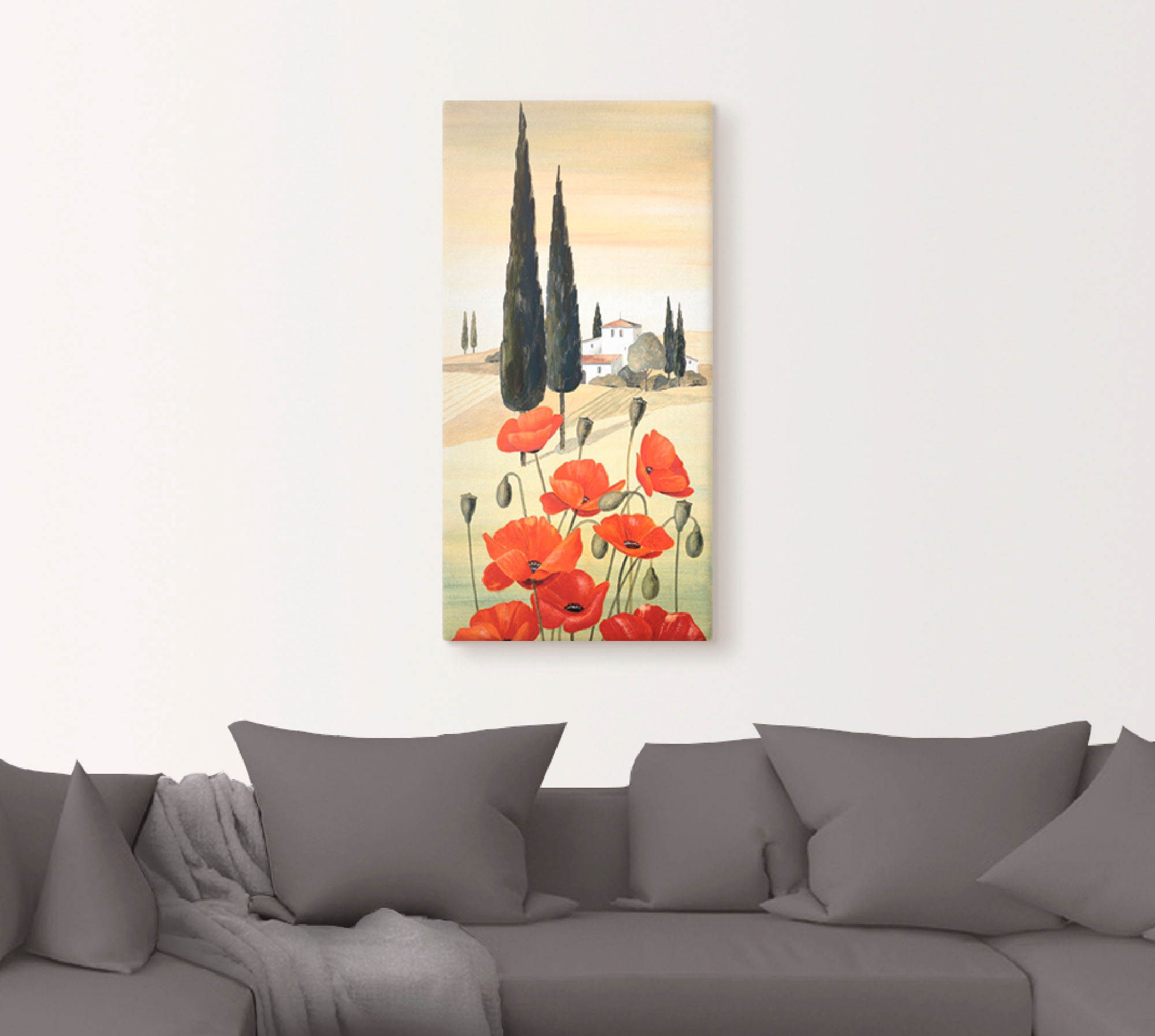 Artland Leinwandbild »Blumen Zusammensetzung II« Blumen 1 Stk. tlg. auf Holzrahmen gespannt