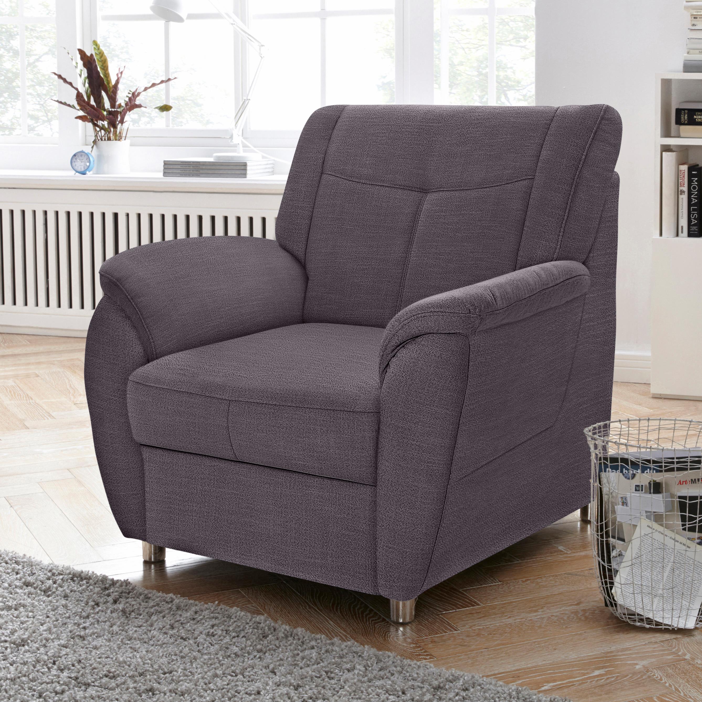 sit&more Sessel "Sonoma, B: 95 cm, Federkern-Polsterung, komfortable Sitzhöhe 45 cm" Frei im Raum stellbar, individuell kombinierbar, modernes Design