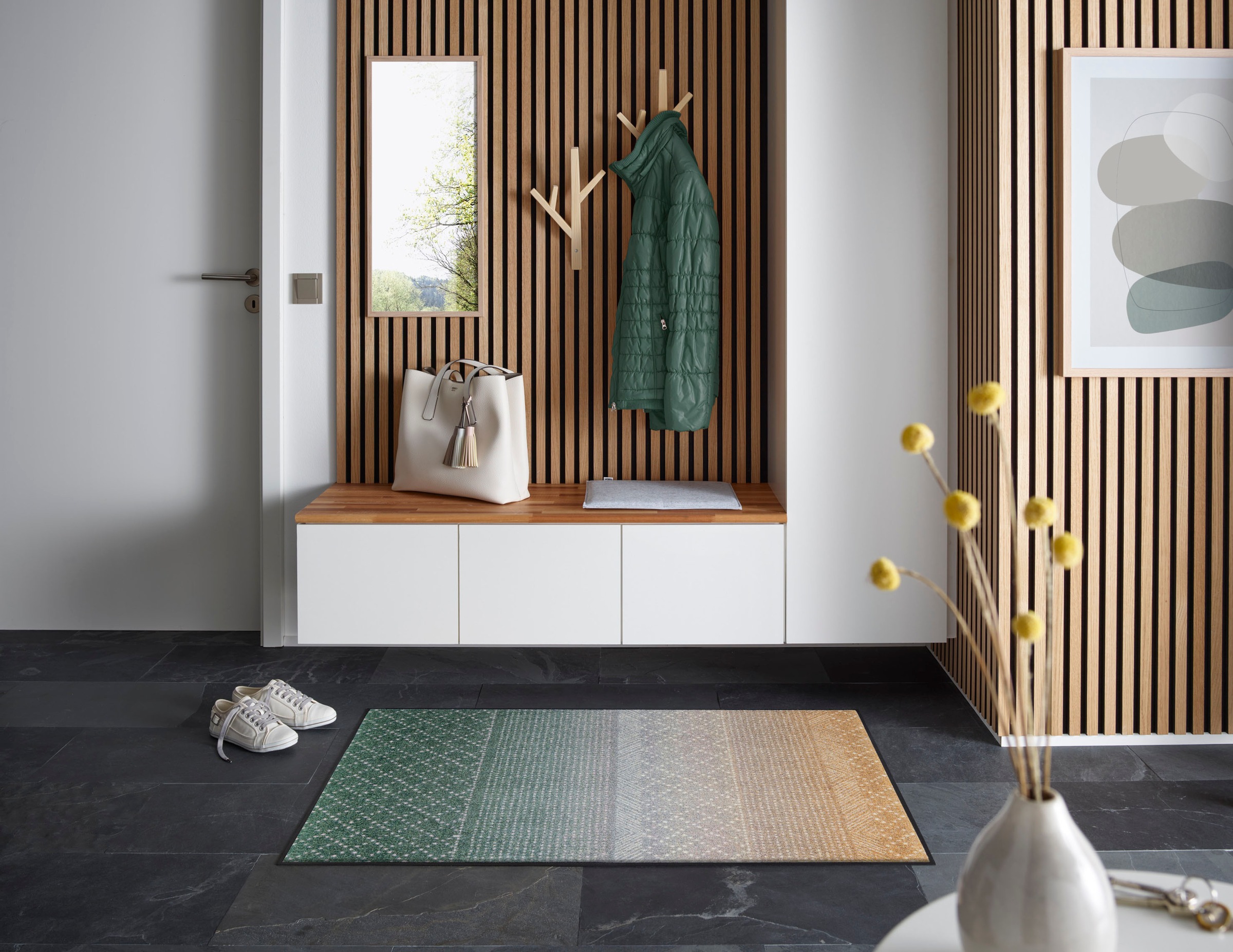 wash+dry by Kleen-Tex Teppich "Green Desert" rechteckig 7 mm Höhe günstig online kaufen