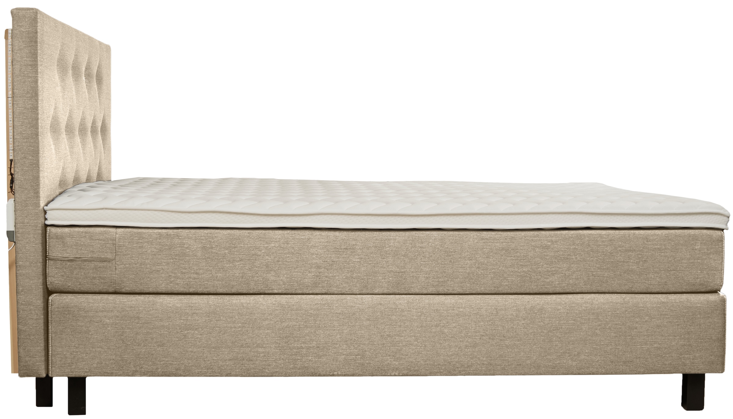 INOSIGN Boxspringbett »Alenika«, mit LED - Beleuchtung, mit Taschen-Federkernmatratze