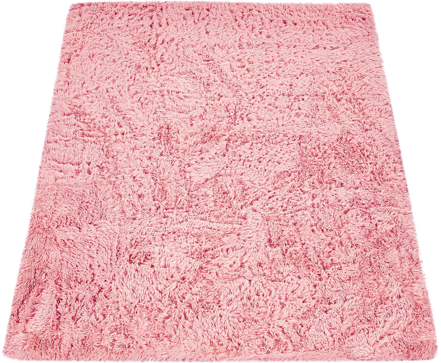 Paco Home Hochflor-Teppich "Silky 591" rechteckig 37 mm Höhe Uni-Farben, be günstig online kaufen