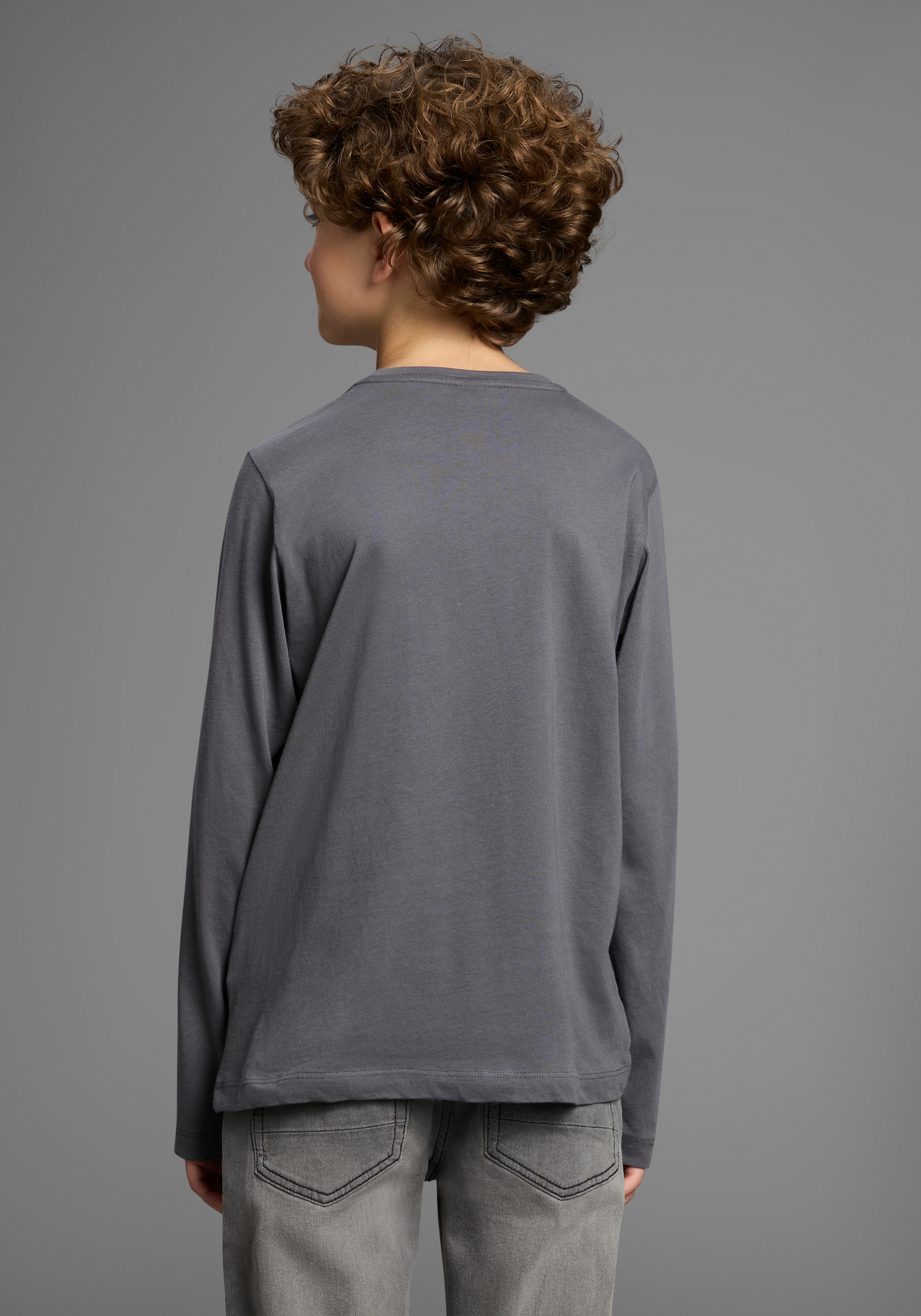 KIDSWORLD Langarmshirt »PANTHER, Fotoprint«, Shirt mit Fotodruck, Gecko