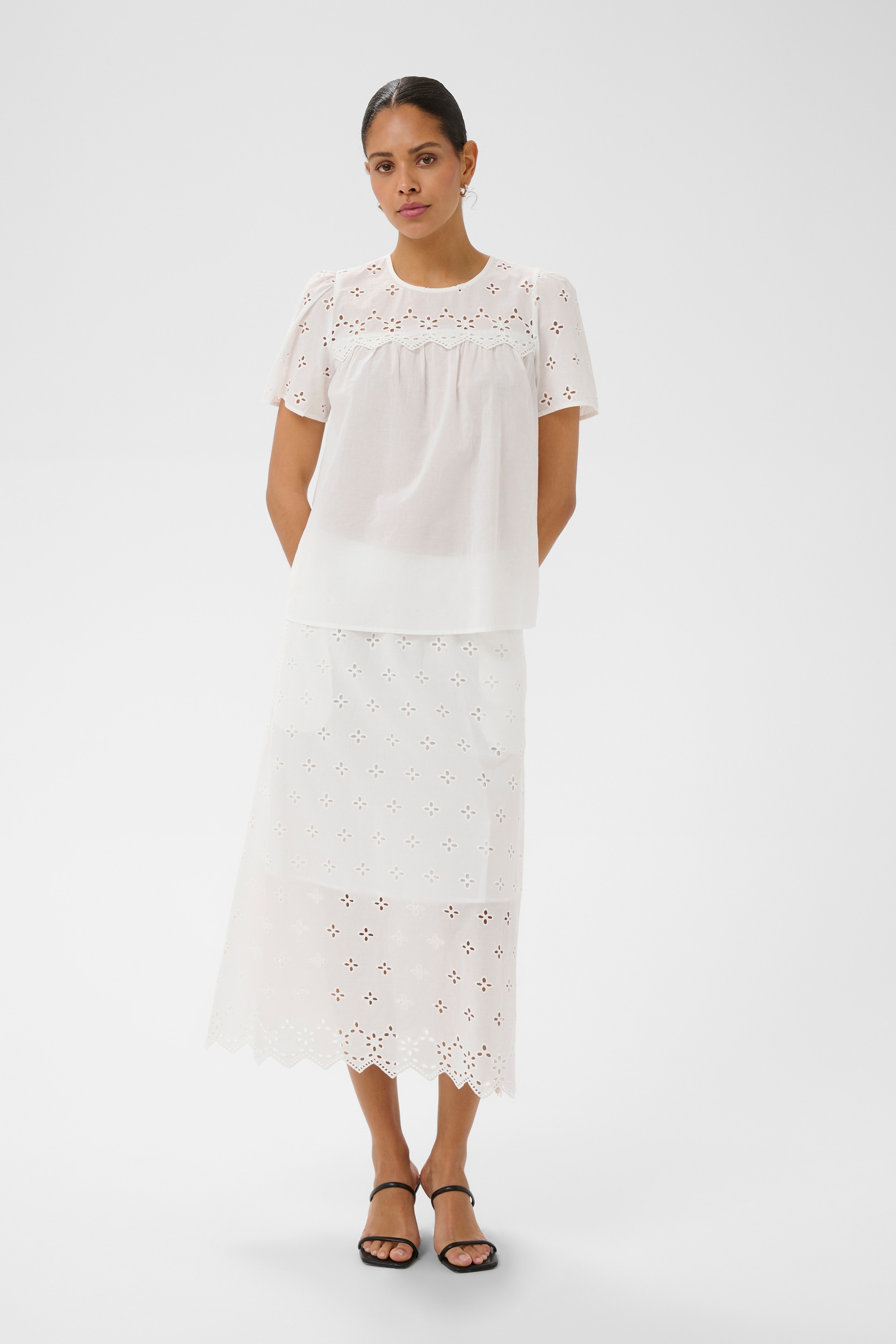 KAFFE Kurzarmbluse »Damen Bluse kurzarm KAmolly«