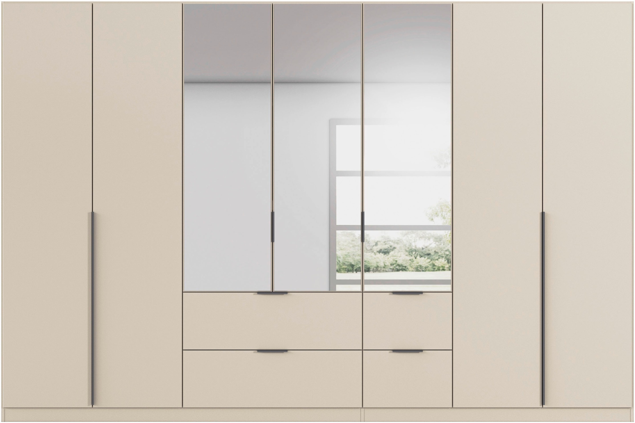 OTTO home Drehtürenschrank "Kleiderschrank Schrank Garderobe AGORDO mit Dek günstig online kaufen