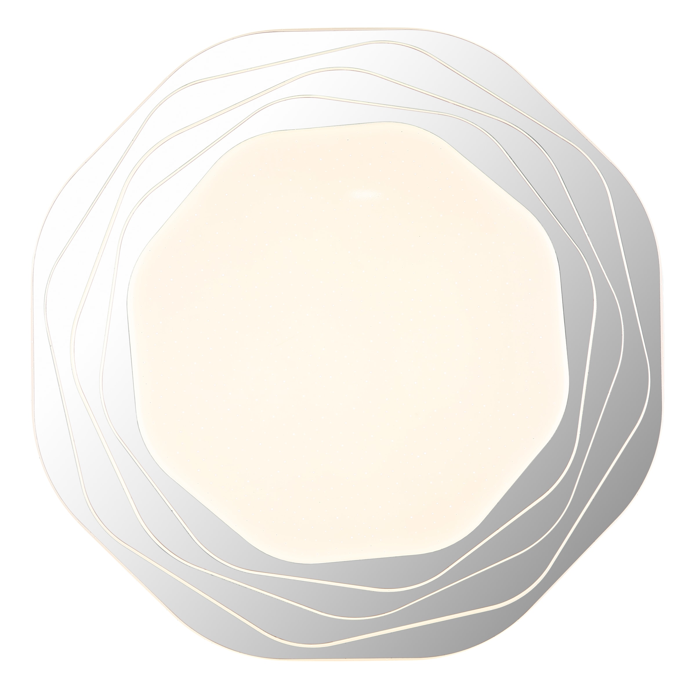 GLOBO LIGHTING LED Deckenleuchte »FLORDELIS«, Leuchtmittel LED-Modul | LED fest integriert, Deckenlampe/rund/Wohnzimmer/Schlafzimmer/elegant