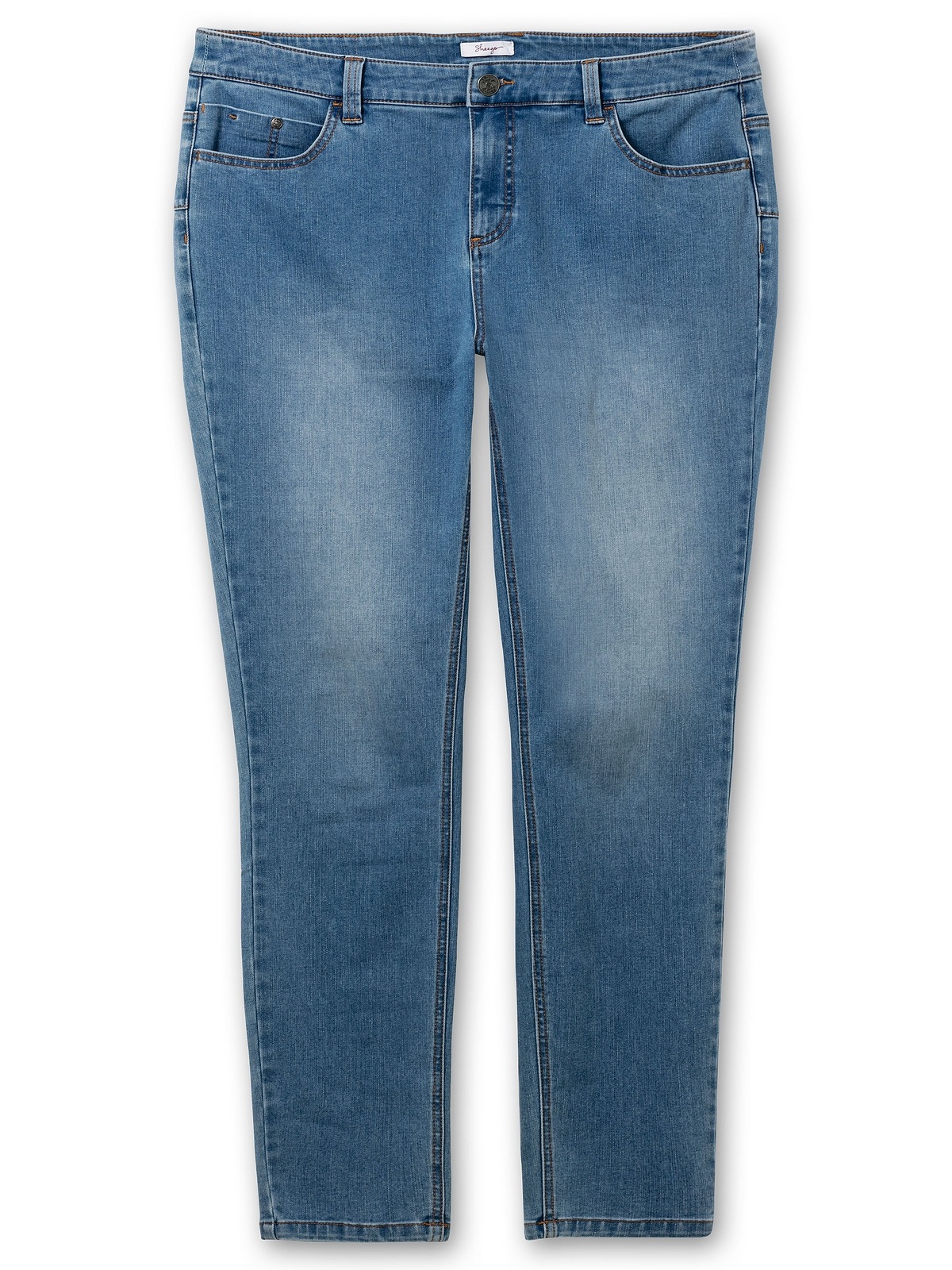Sheego Stretch-Jeans »Große Größen«, für sehr schmale Beine und mehr Bauch