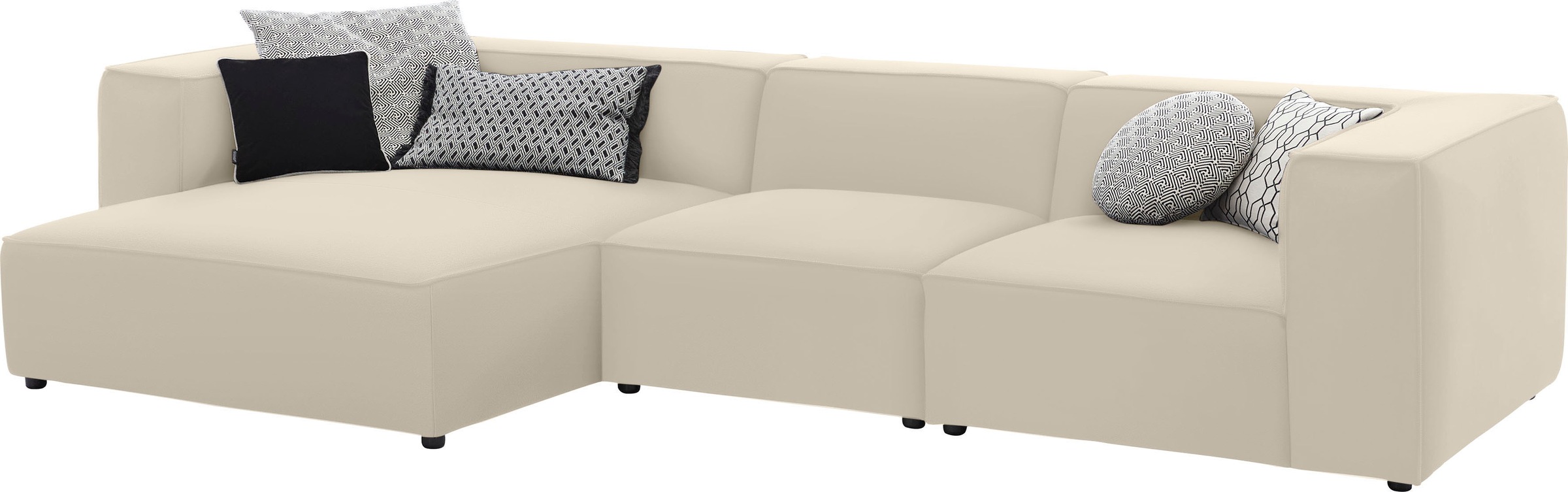 Thumbnail - W.SCHILLIG Ecksofa "around-the-block" mit eleganter Biese, mit Federkern, Breite 341 cm