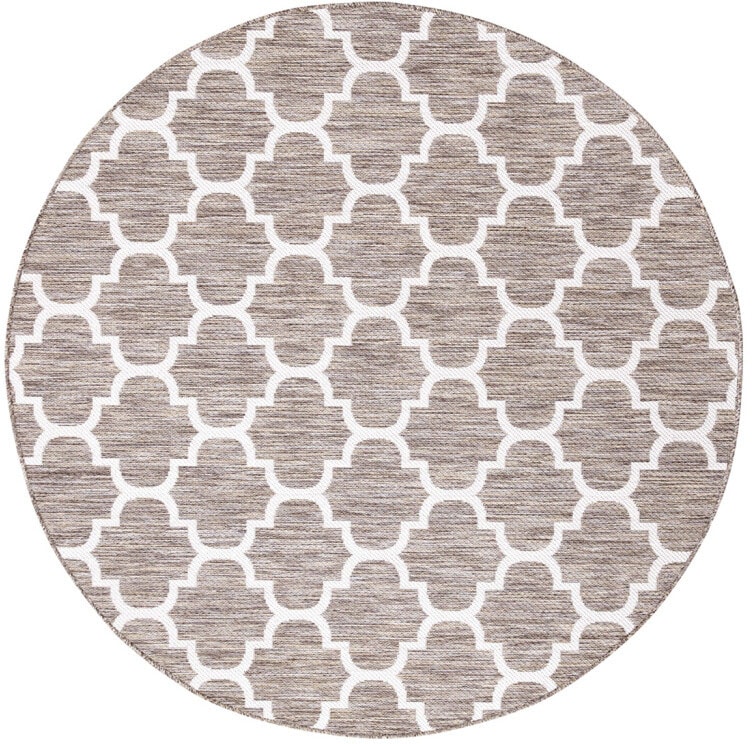 Carpet City Outdoorteppich »Outdoor 462«, rund, 5 mm Höhe, UV-beständig, Flachgewebe, auch in quadratischer Form erhältlich