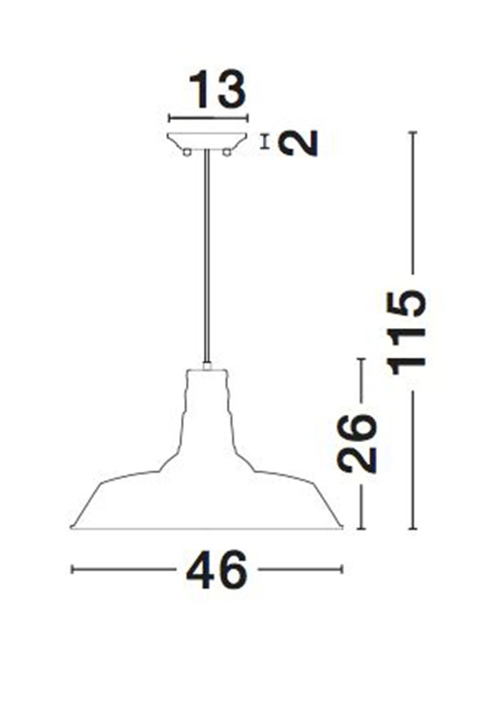 Nova Luce Hängeleuchten »OSTERIA« E27 1 Stk. Ohne Beleuchtung