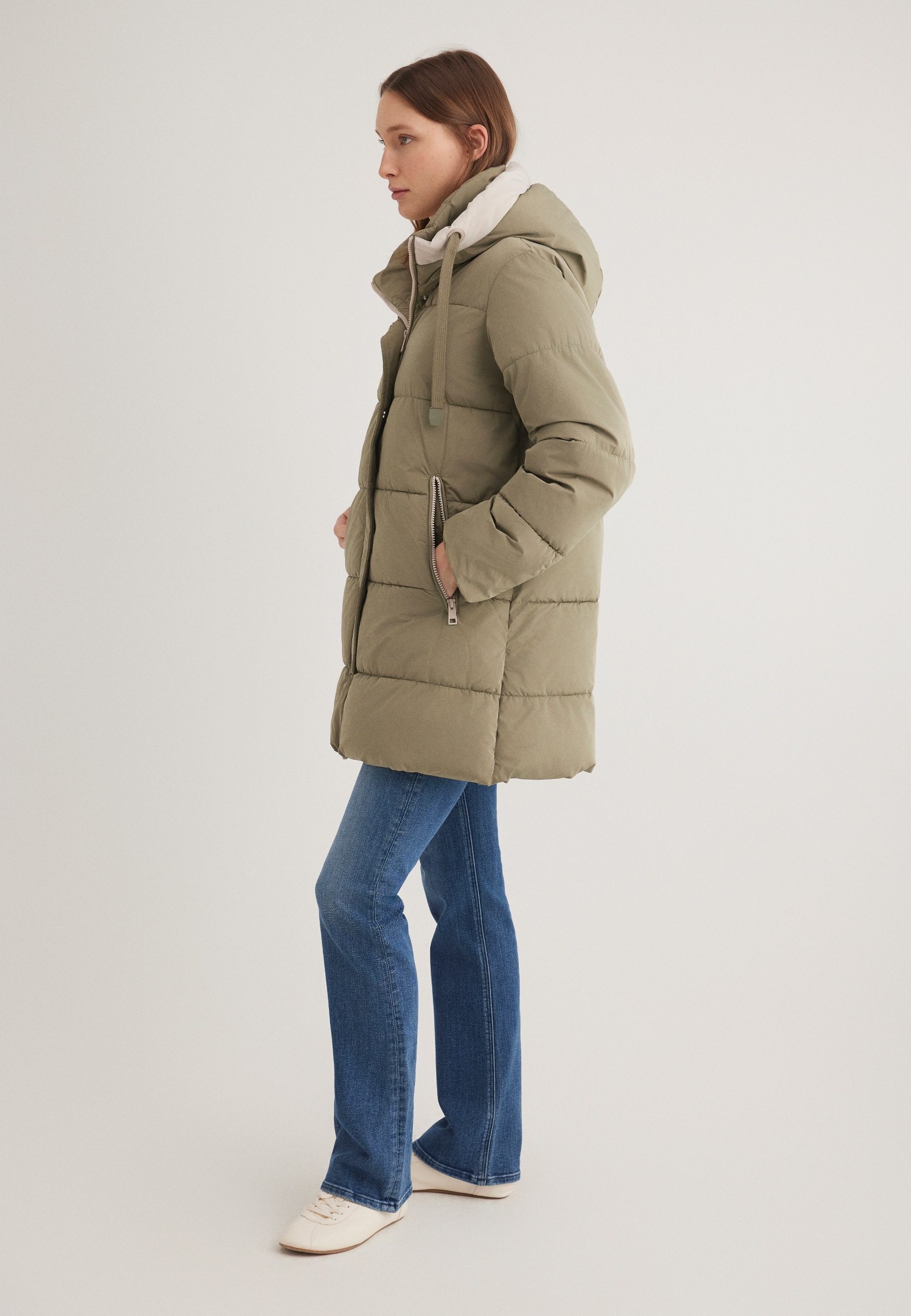Mavi Parka »LONG PUFFER«, Lange Steppjacke