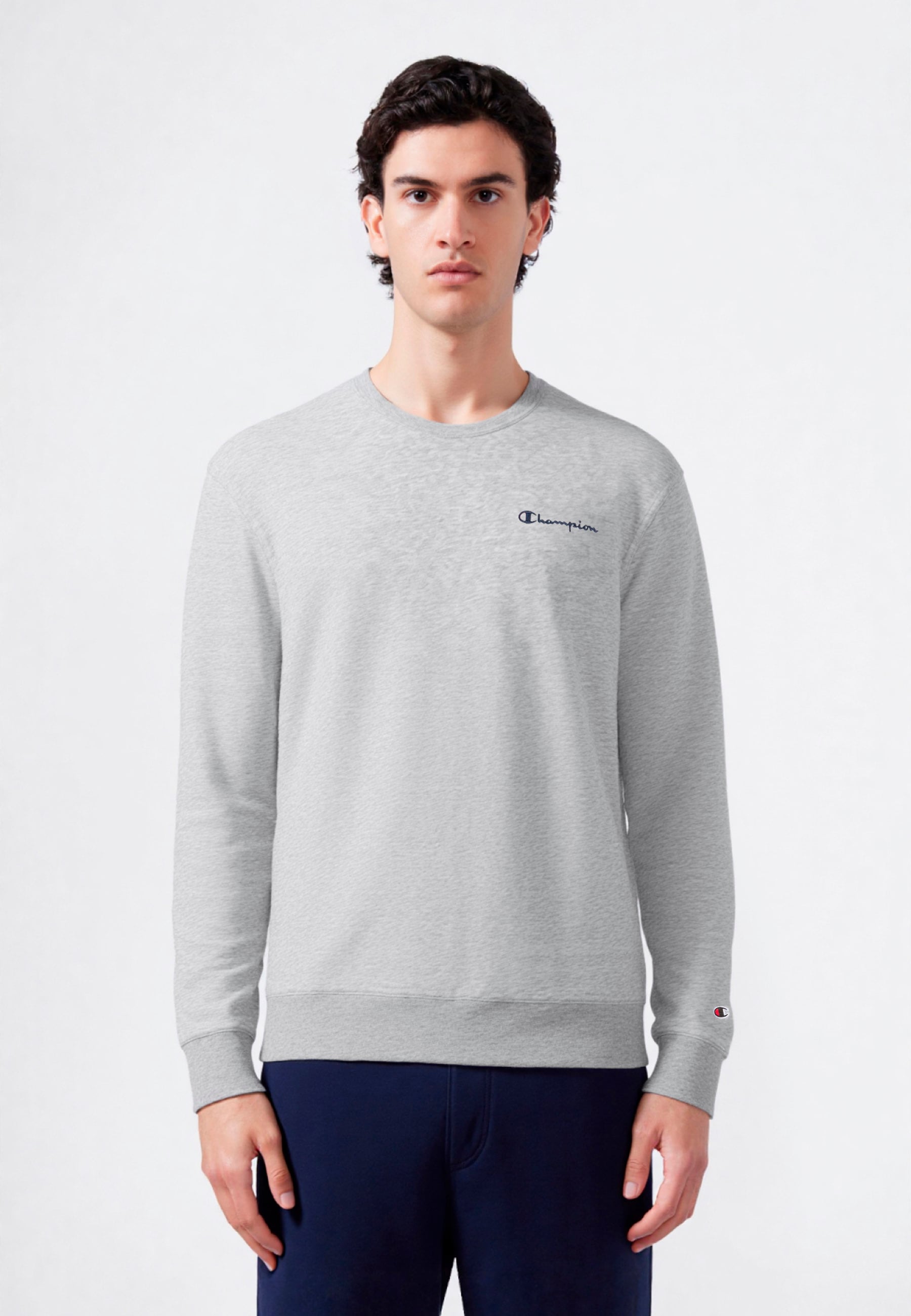 Champion Sweatshirt "ICONS CONTRAST Fleece Crewneck Sweatshirt", mit Crewneck-Ausschnitt, aus Baumwolle und Polyester