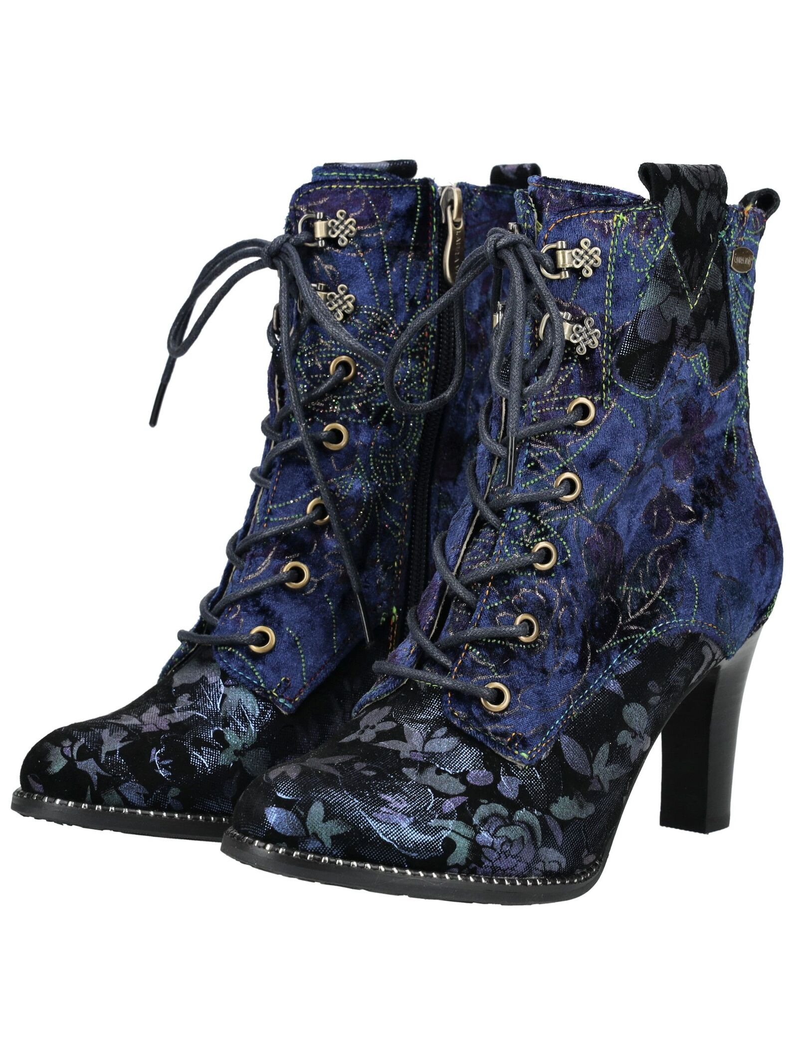 LAURA VITA High-Heel-Stiefelette »LAURA VITA Stiefelette Veloursleder/Textil«