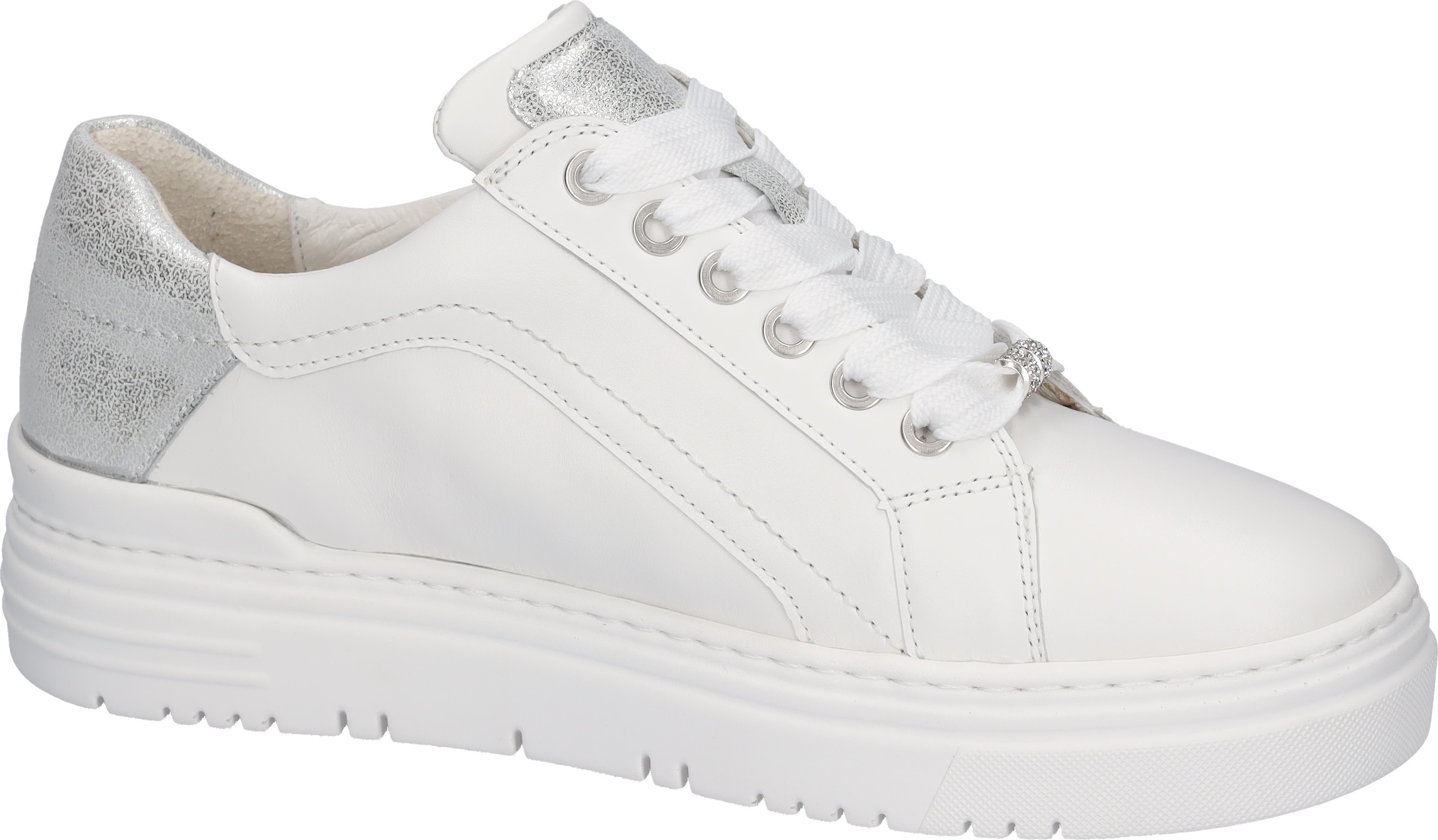Waldläufer Plateausneaker »H-TAMIRA«, Schnürschuh, Halbschuh, Komfortschuh, bequeme H-Weite