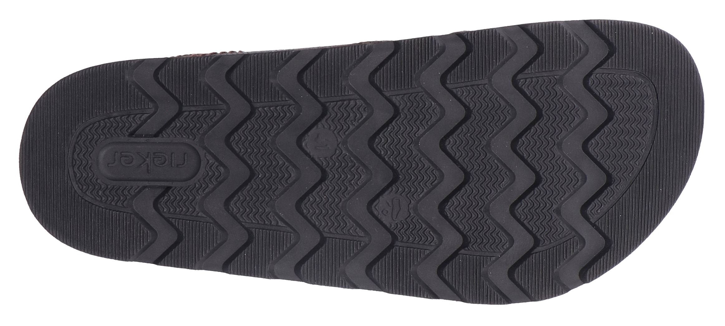 Rieker Pantolette, Sommerschuh, Strandschuh, Hausschuh mit Fußbett